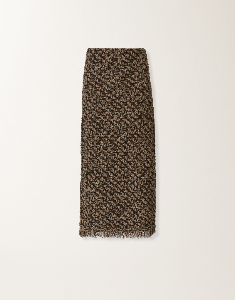 Tweed and sequin skirt 1