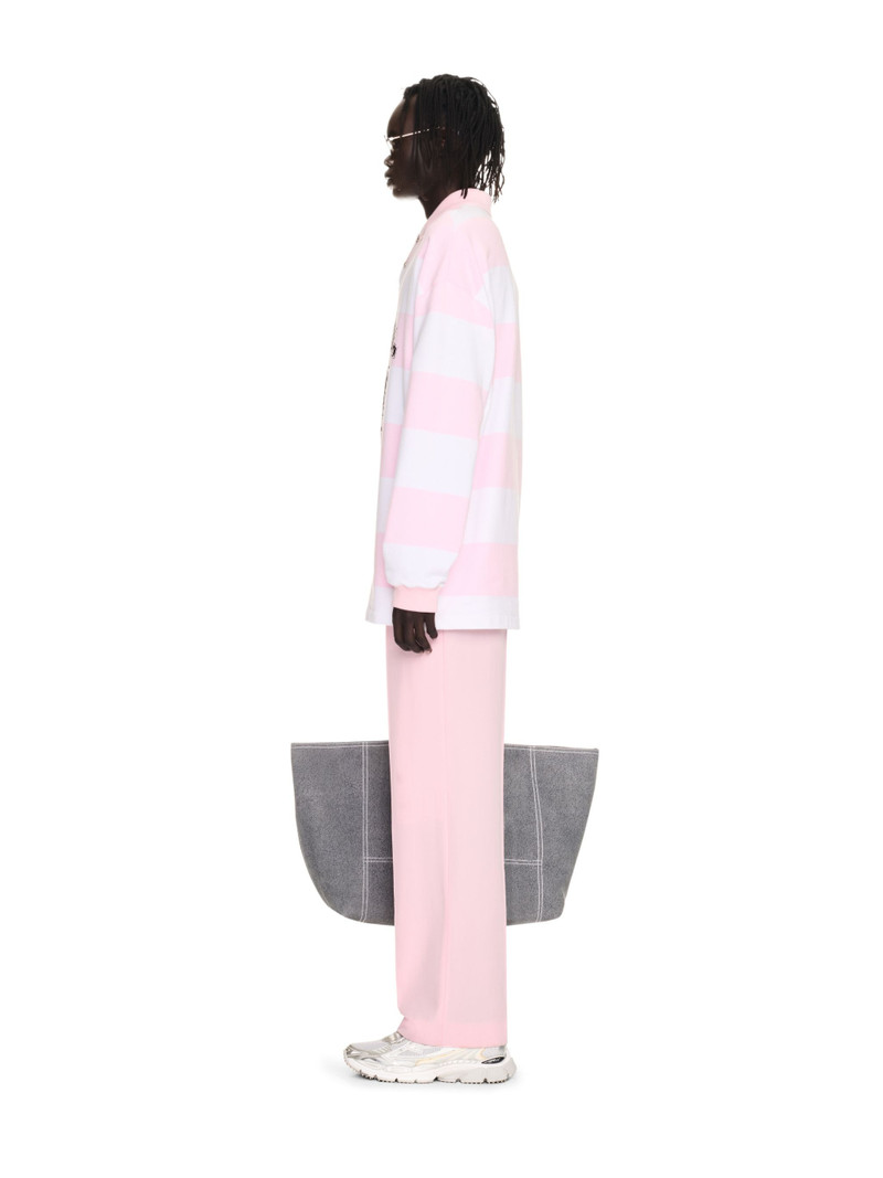Pink/white Gang L/s Polo 3