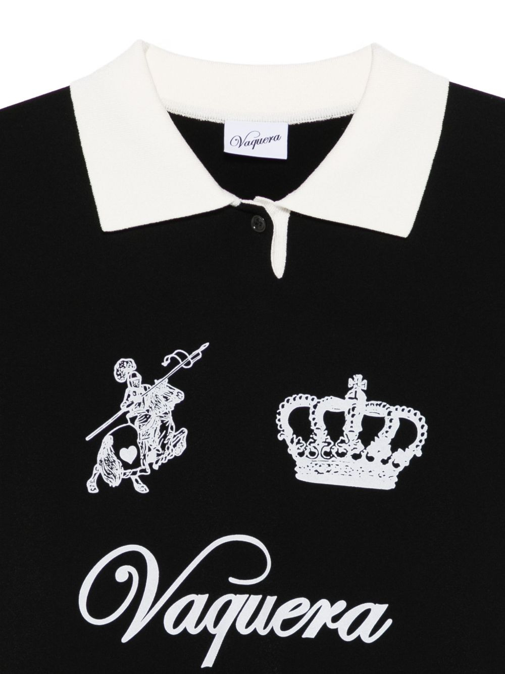 crown-embellished polo shirt - 3