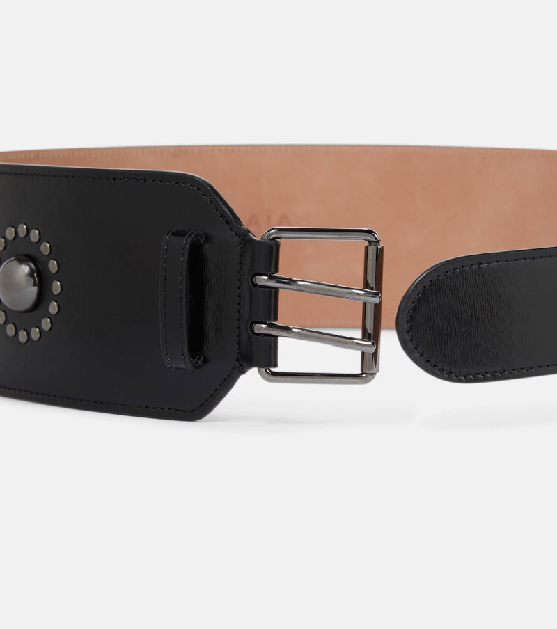 Embellished leather belt 3