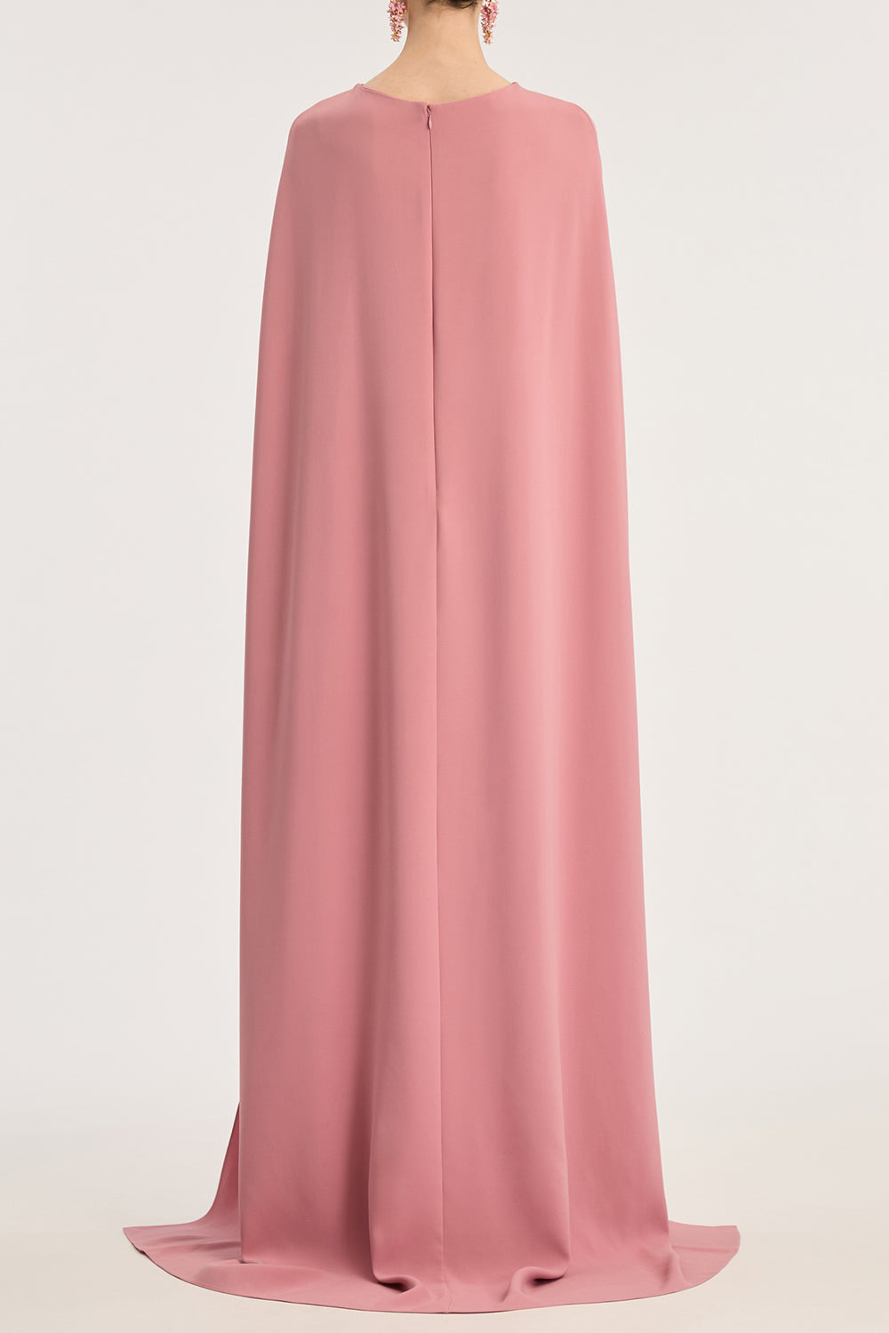 Draped Sleeve Brooch Caftan Gown - 4