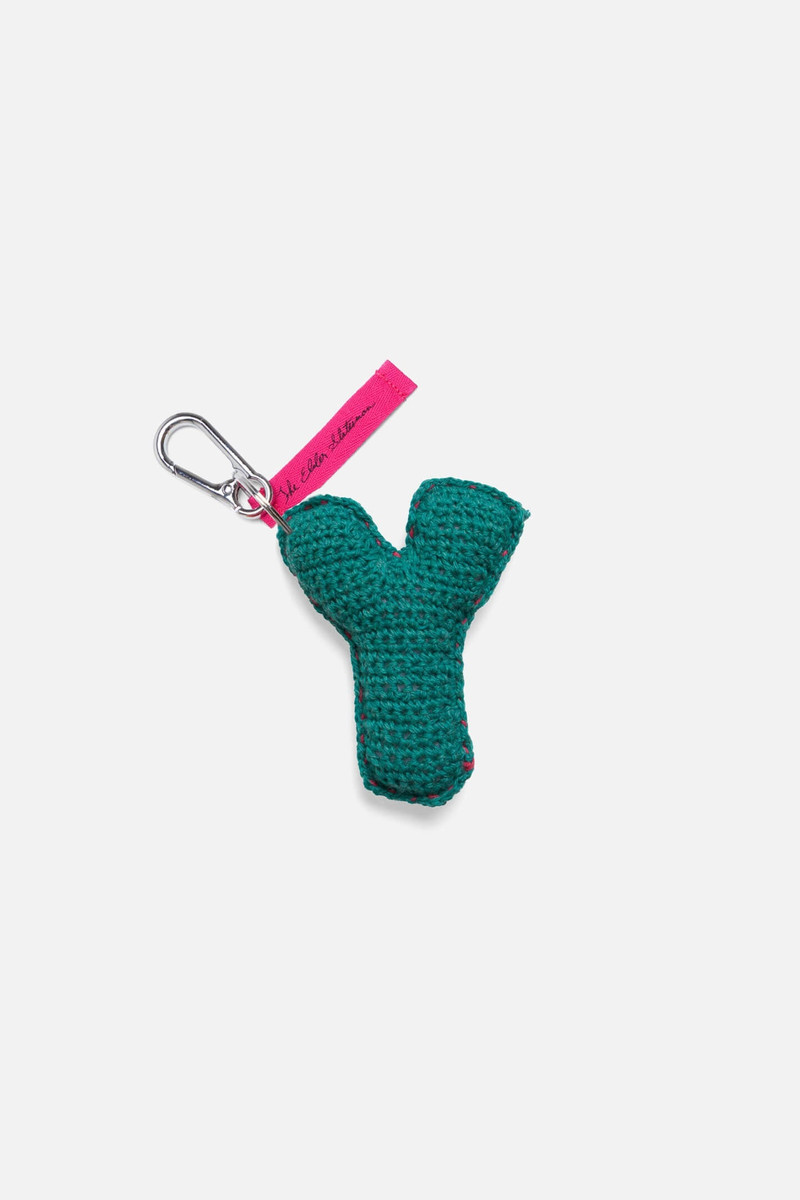 CROCHET LETTER KEYCHAIN CHARM 1