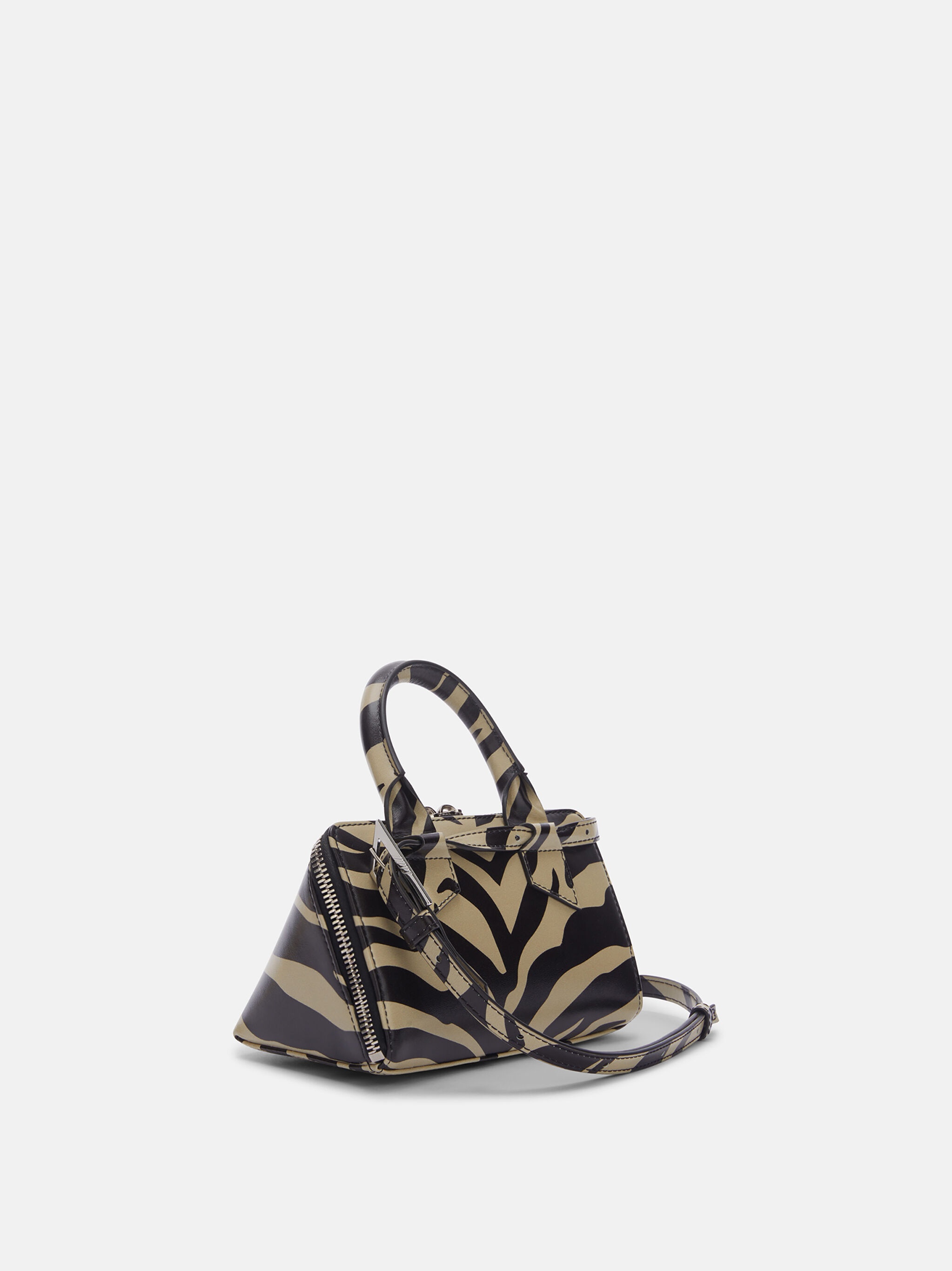 ''FRIDAY'' BLACK AND SAFARI MINI HANDBAG - 3