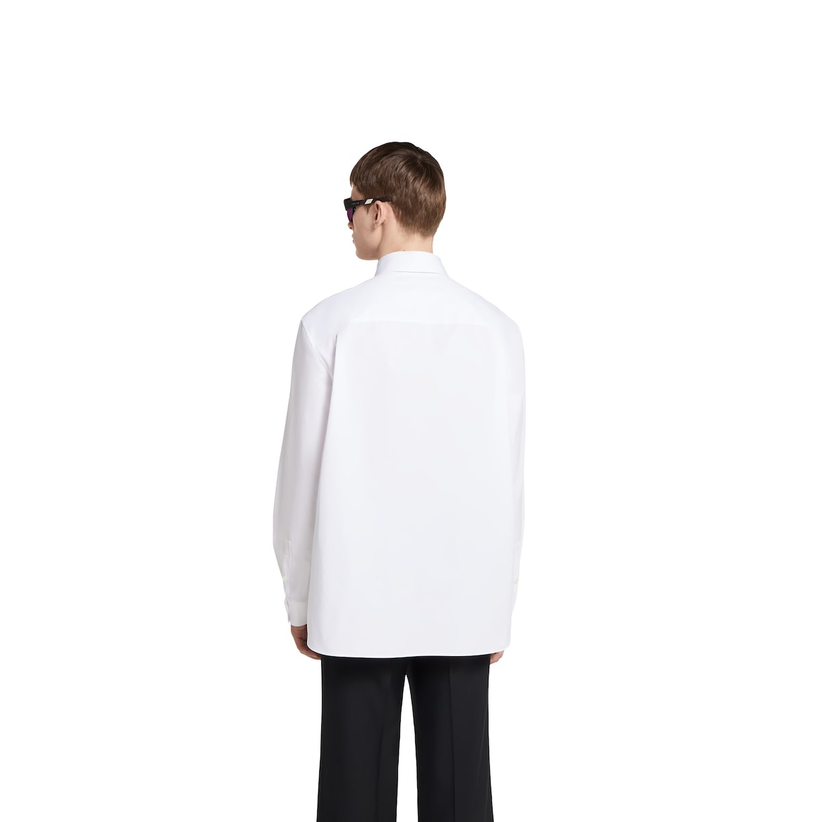 GUCCI Cotton poplin shirt with embroidery | REVERSIBLE