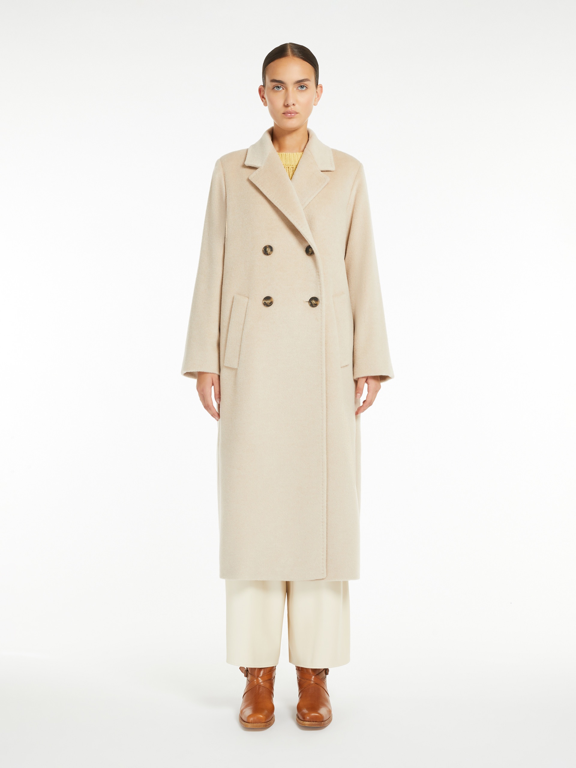 ZUFOLO Double-breasted wool and alpaca coat - 3