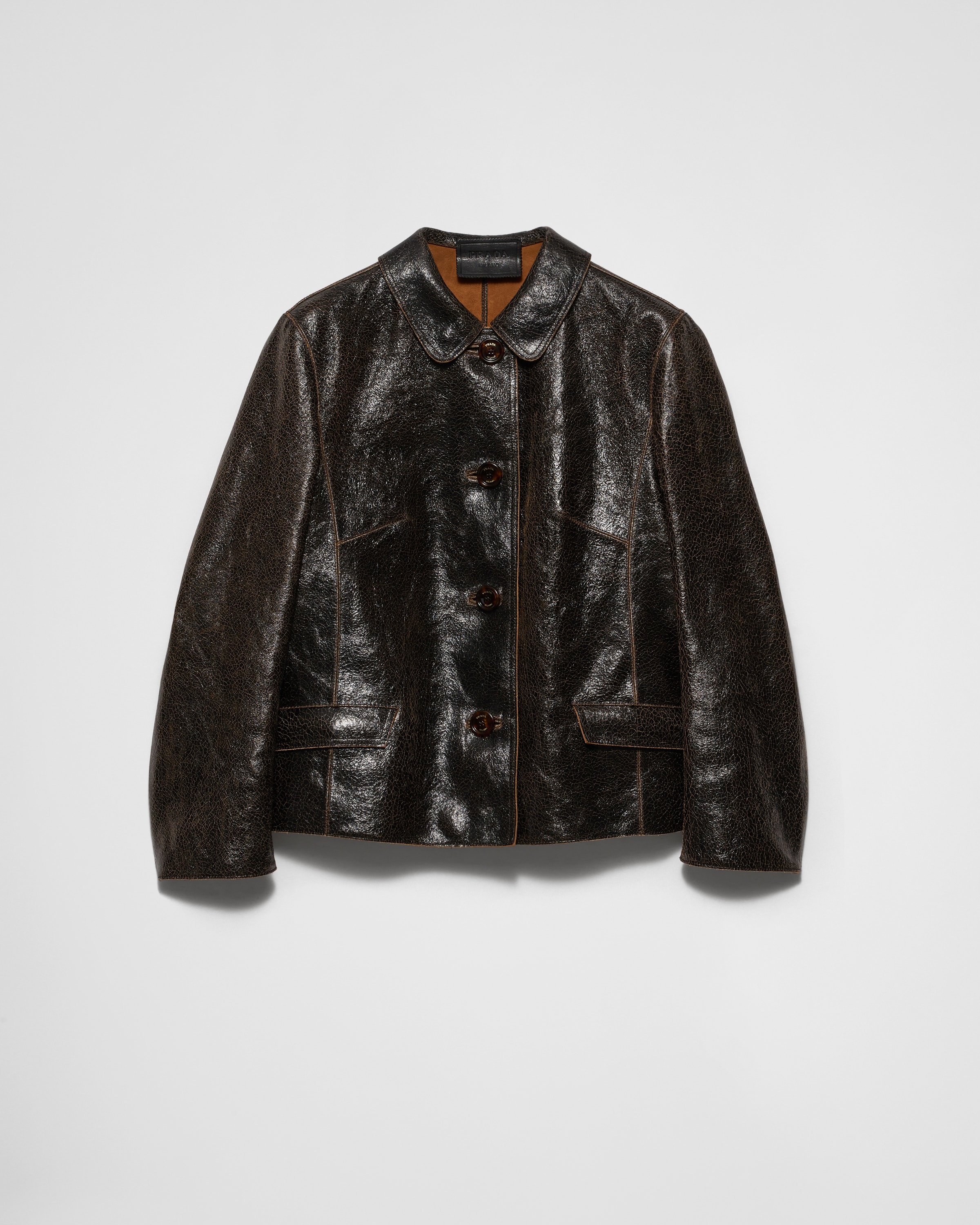 Crackle suede jacket - 1