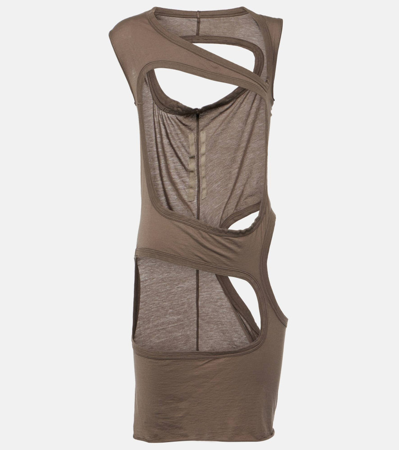 DRKSHDW cutout cotton jersey top 1