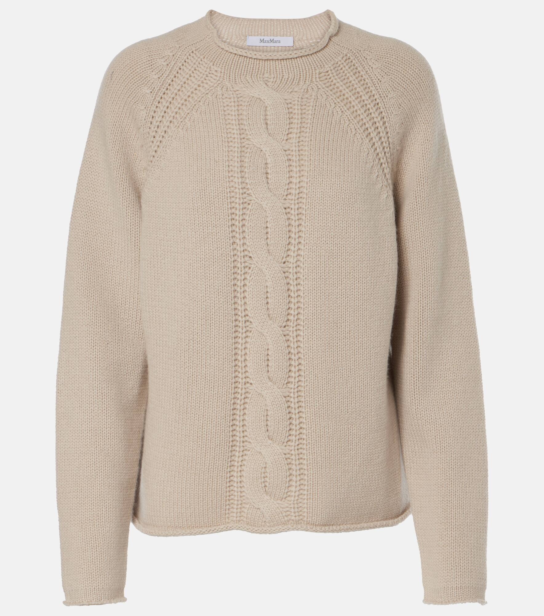 Pico cable-knit cashmere sweater - 1