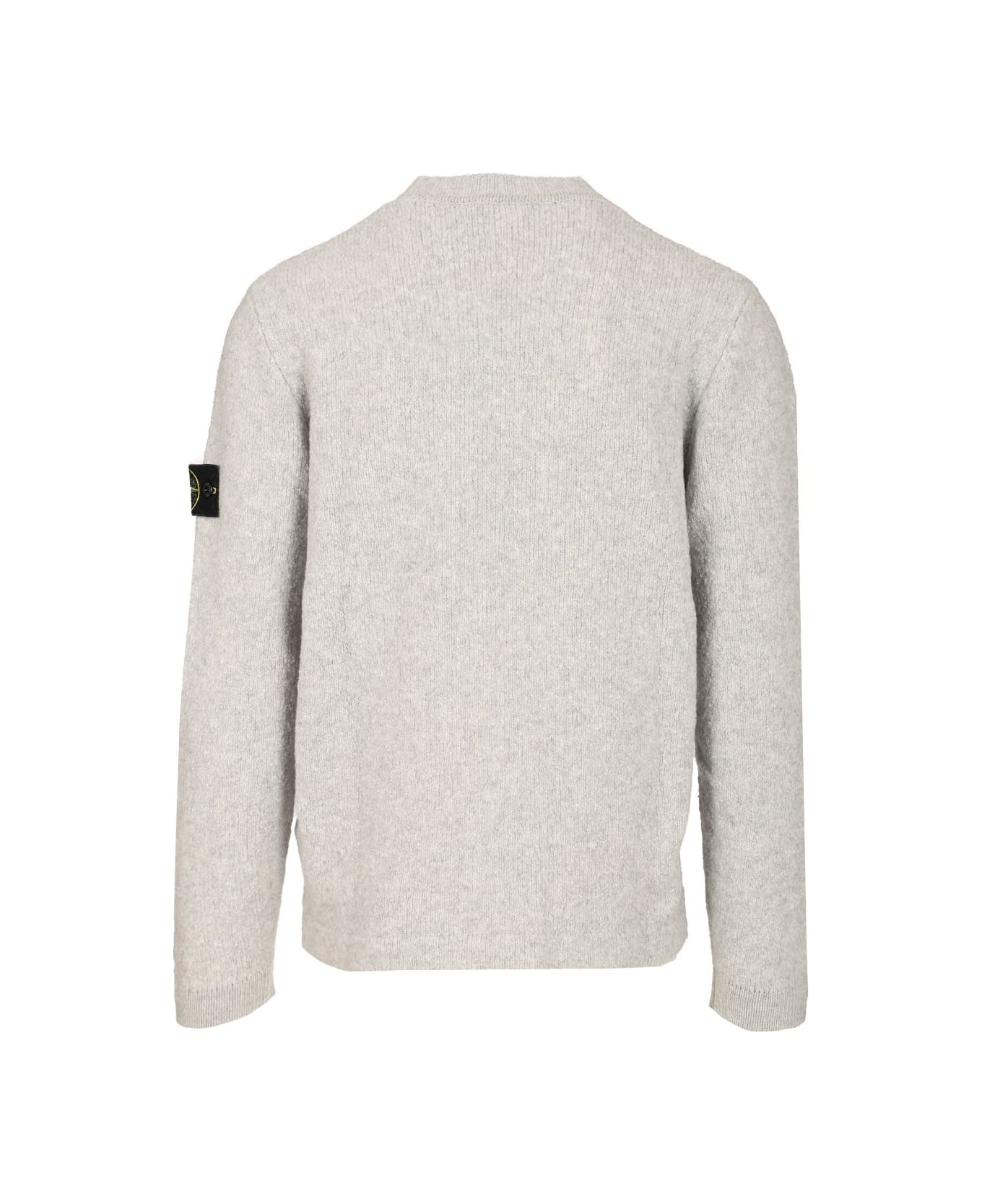 Organic Cotton Crew Neck Sweater With English Ribs - 2