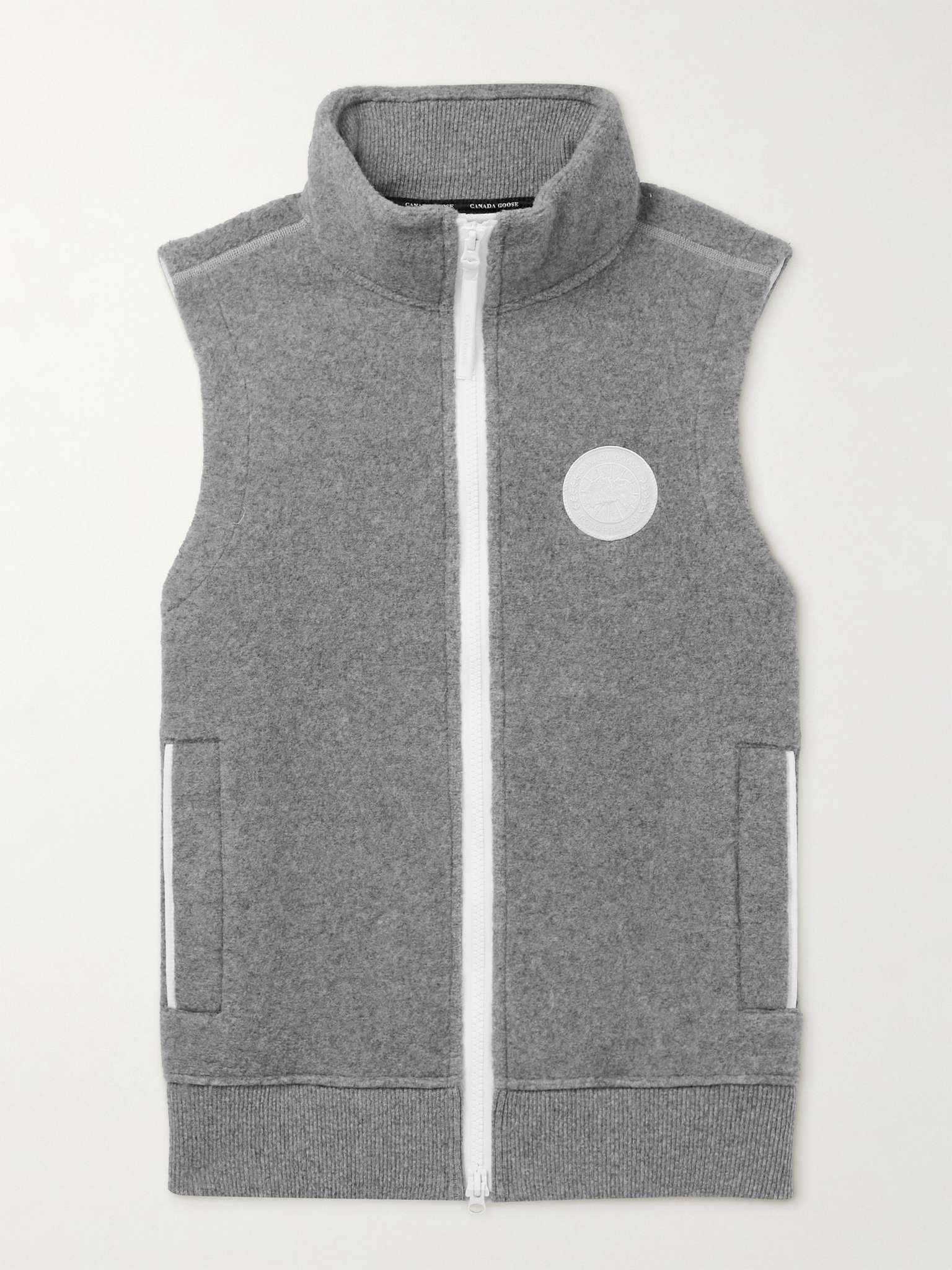 Mersey Logo-Appliquéd Recycled Wool-Blend Fleece Gilet - 1