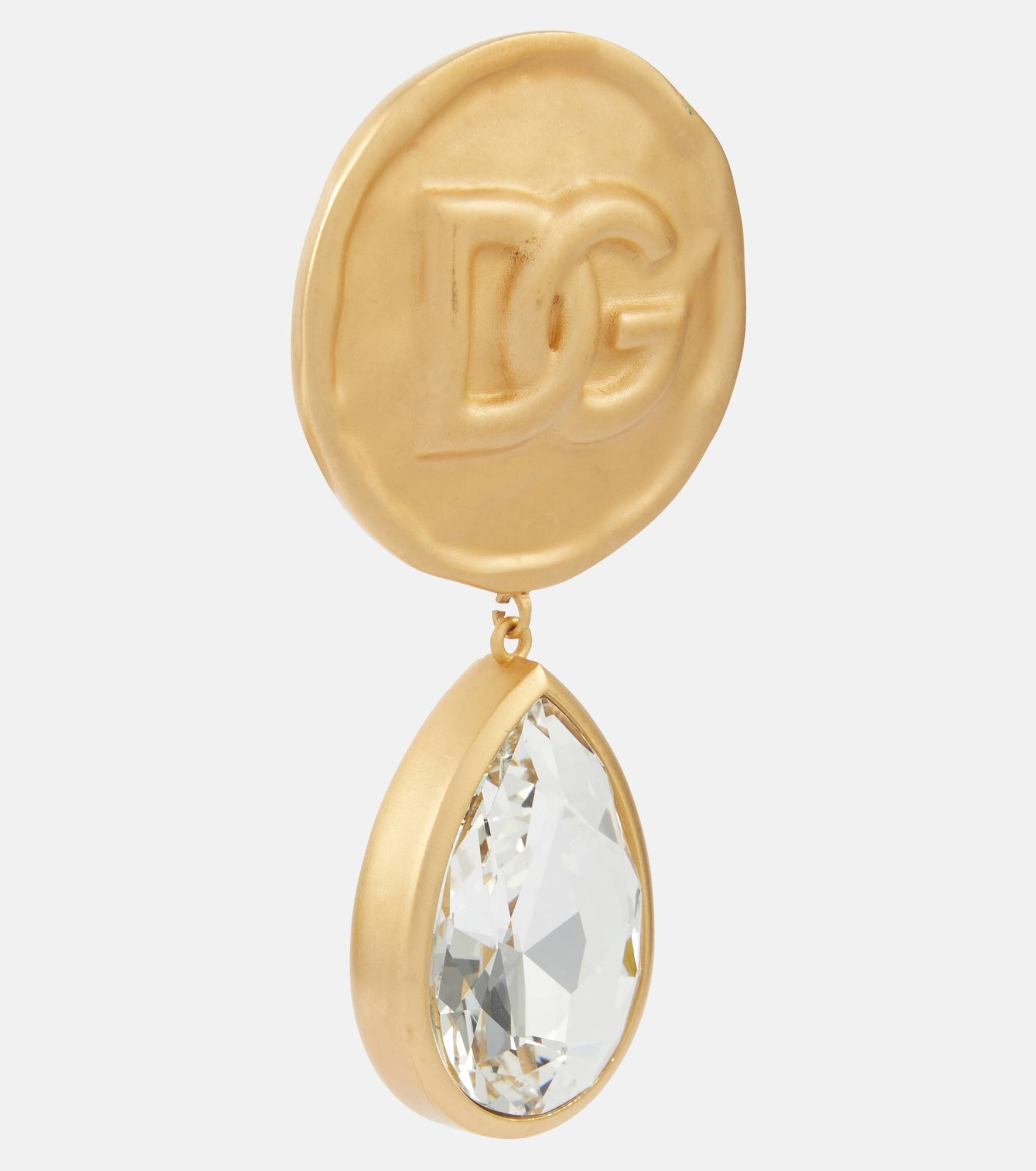 DG crystal-embellished drop earrings - 2