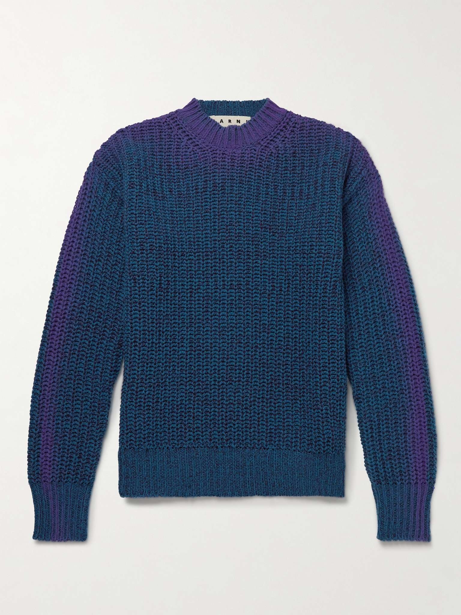 Ombré Ribbed Wool Sweater - 1