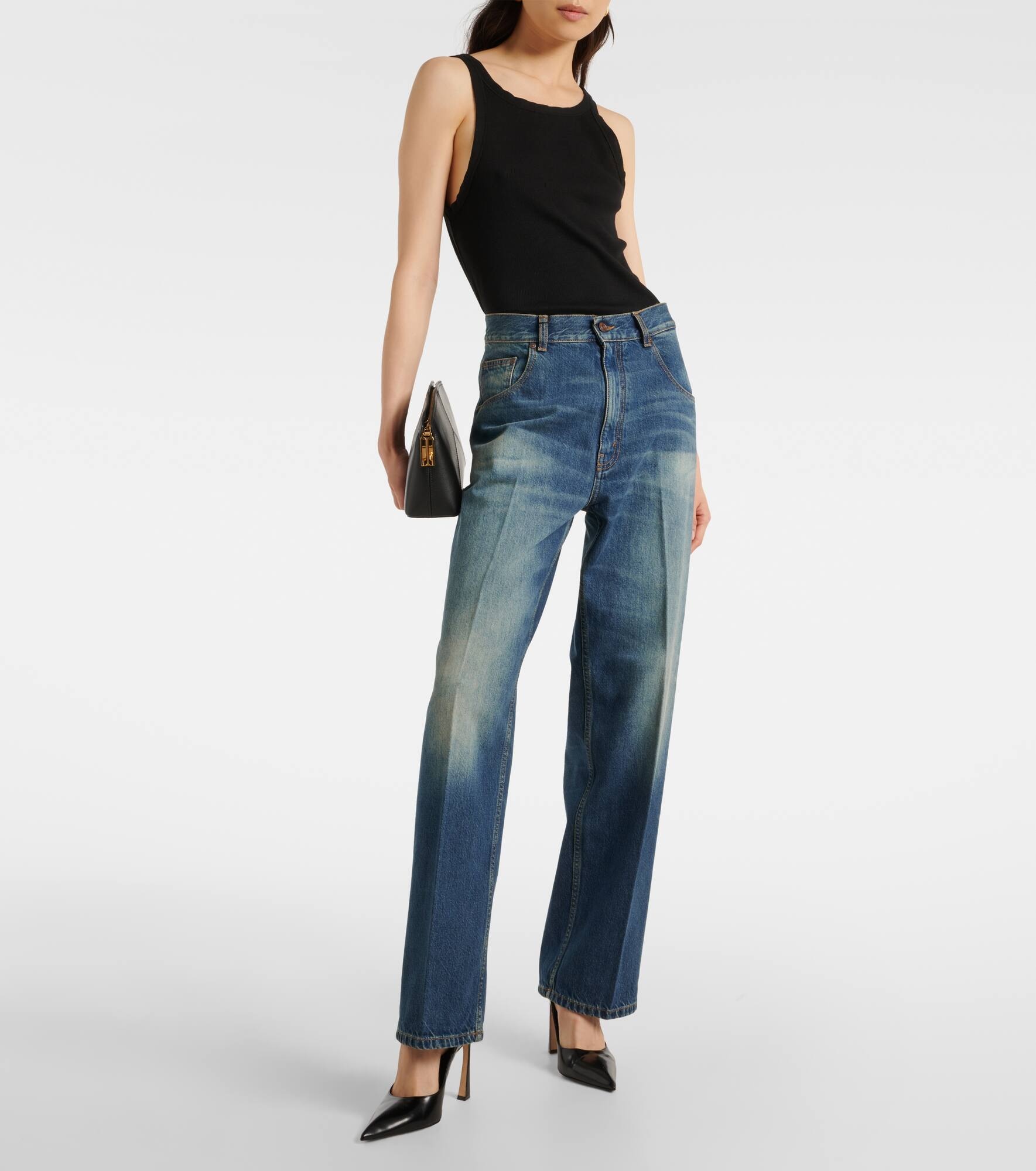 Low-rise straight jeans - 7