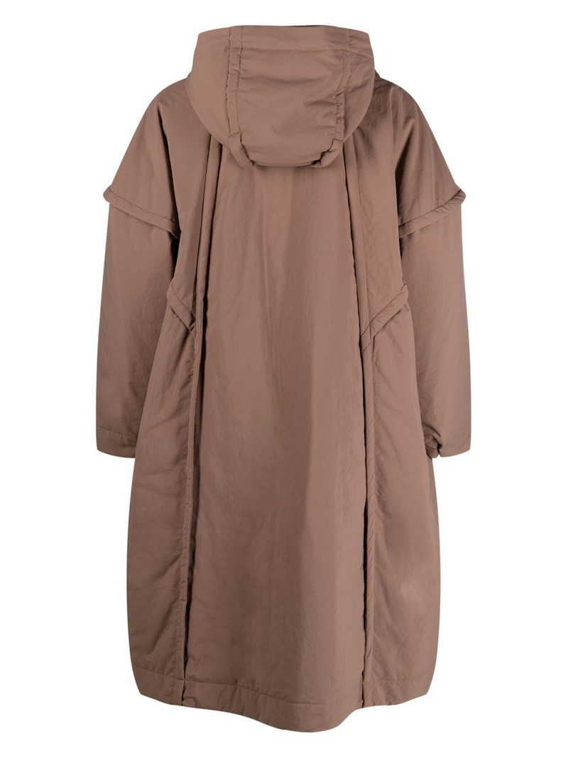 ISSEY MIYAKE Frame hooded padded coat outlook