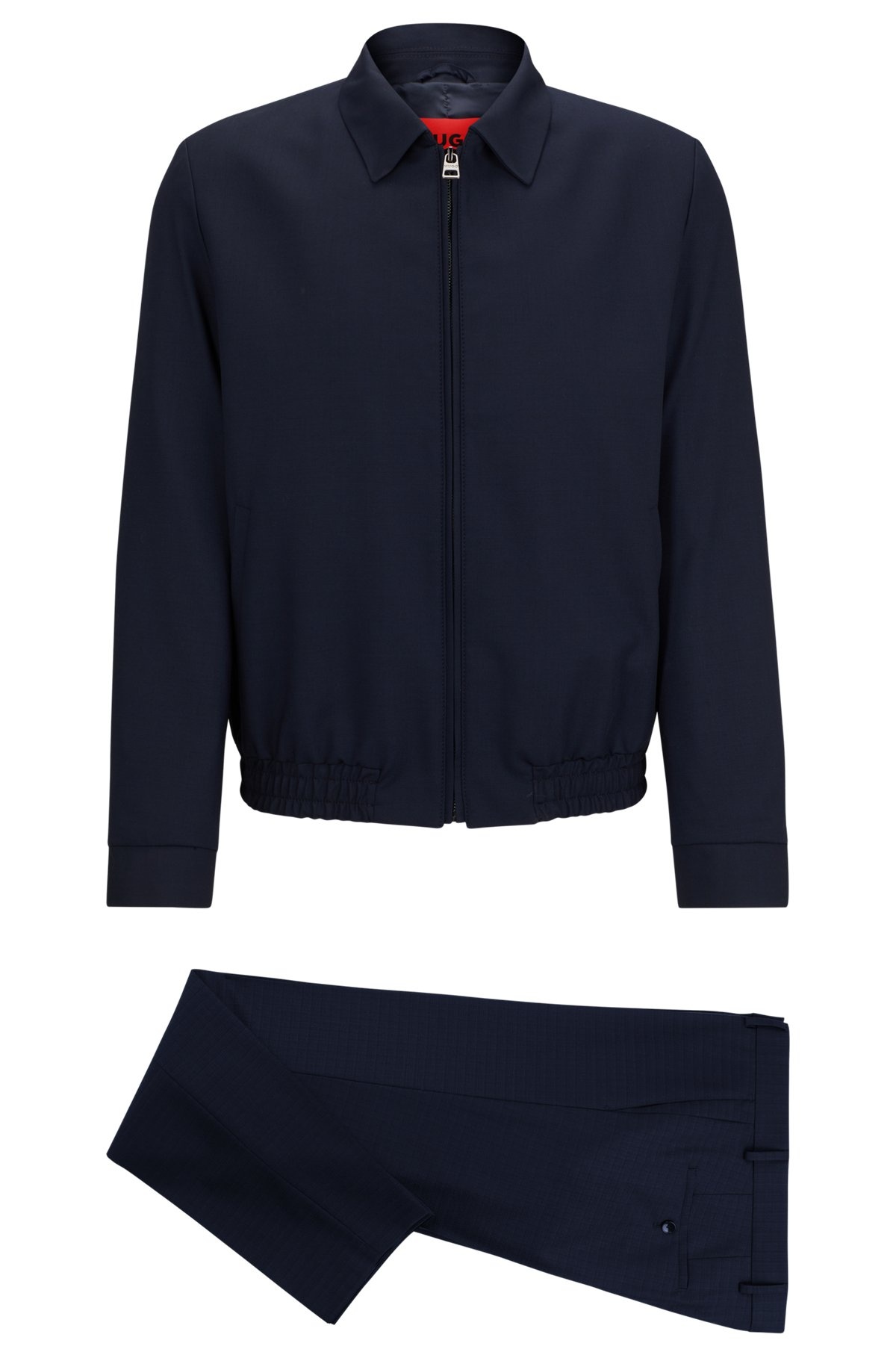 MODERN-FIT SUIT IN PERFORMANCE-STRETCH CLOTH - 9