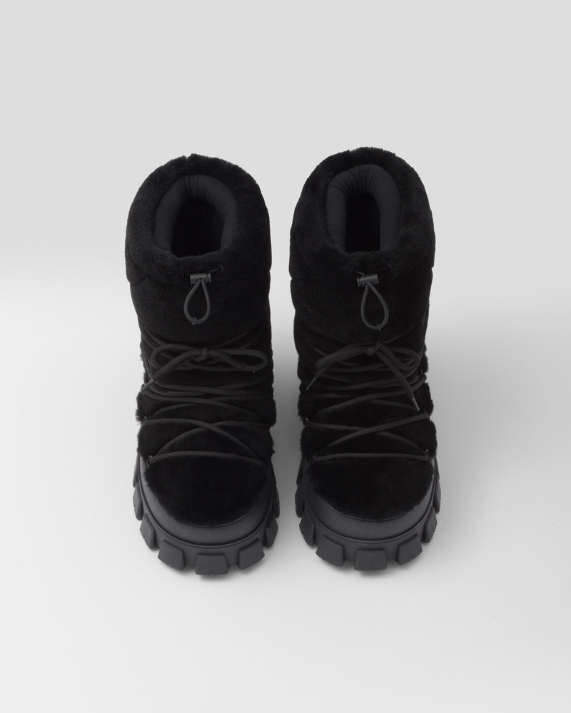 Shearling après ski booties 3