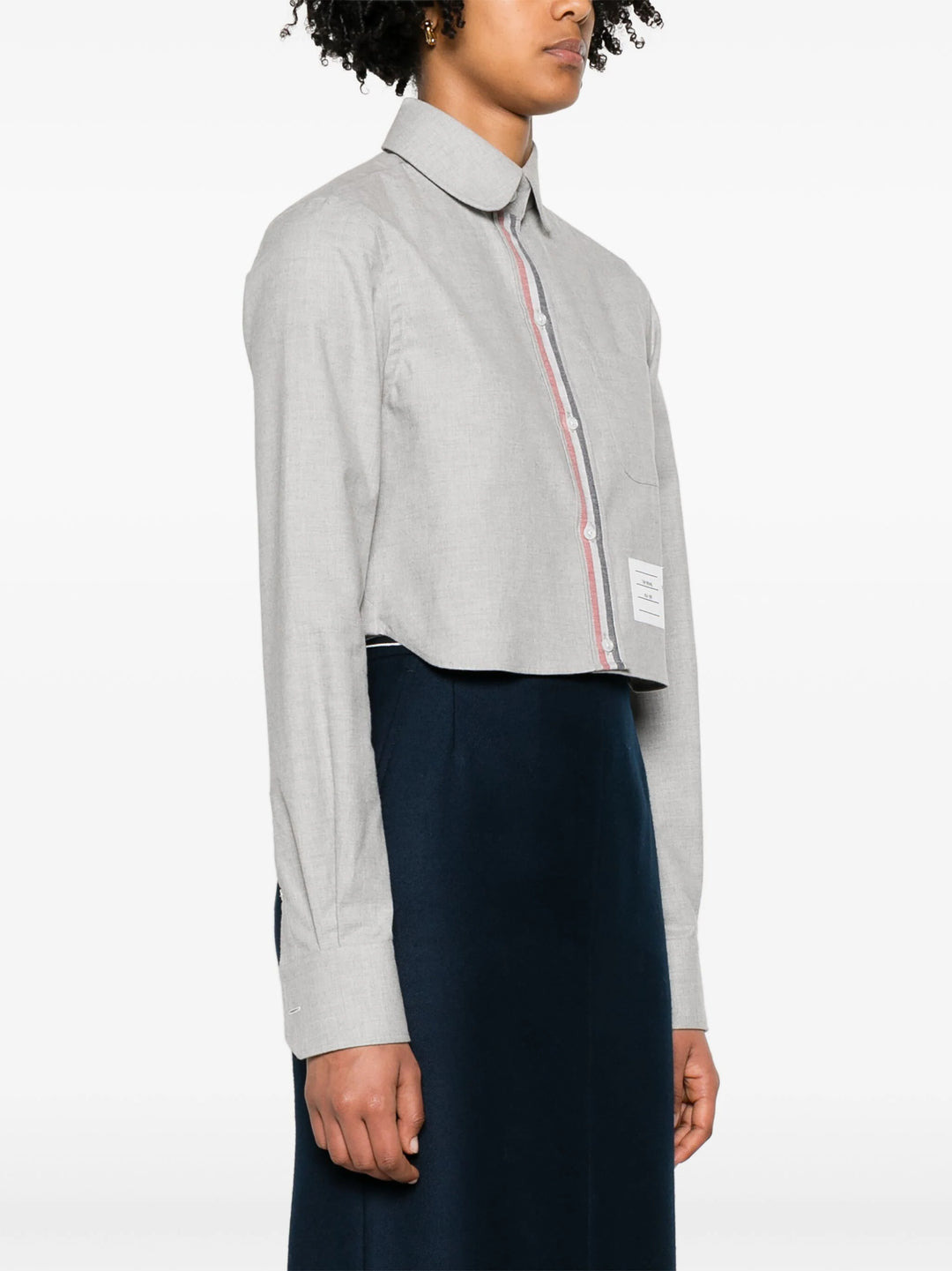 Classic Cropped Round Collar Top - 2