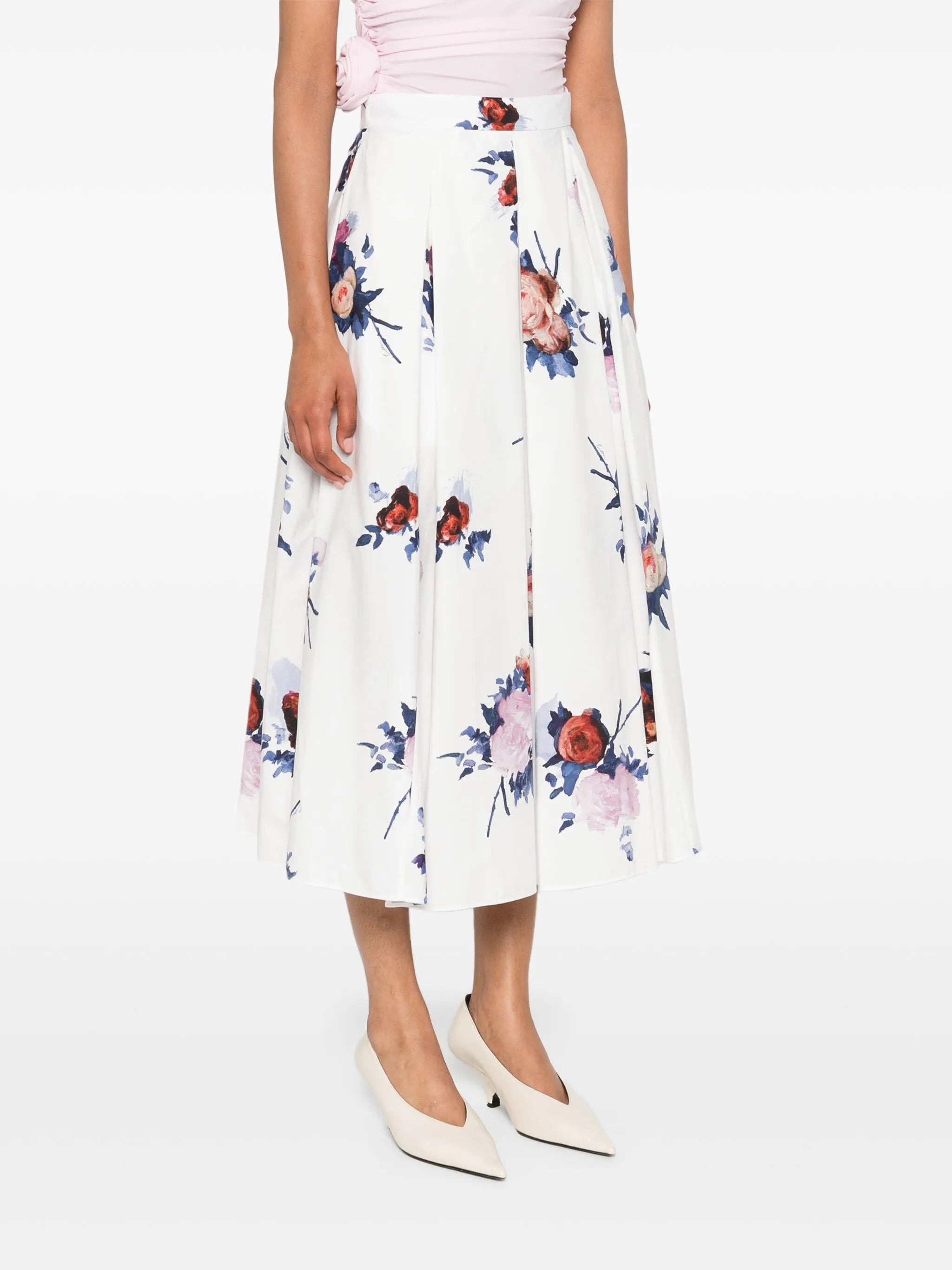 pleated midi skirt - 3