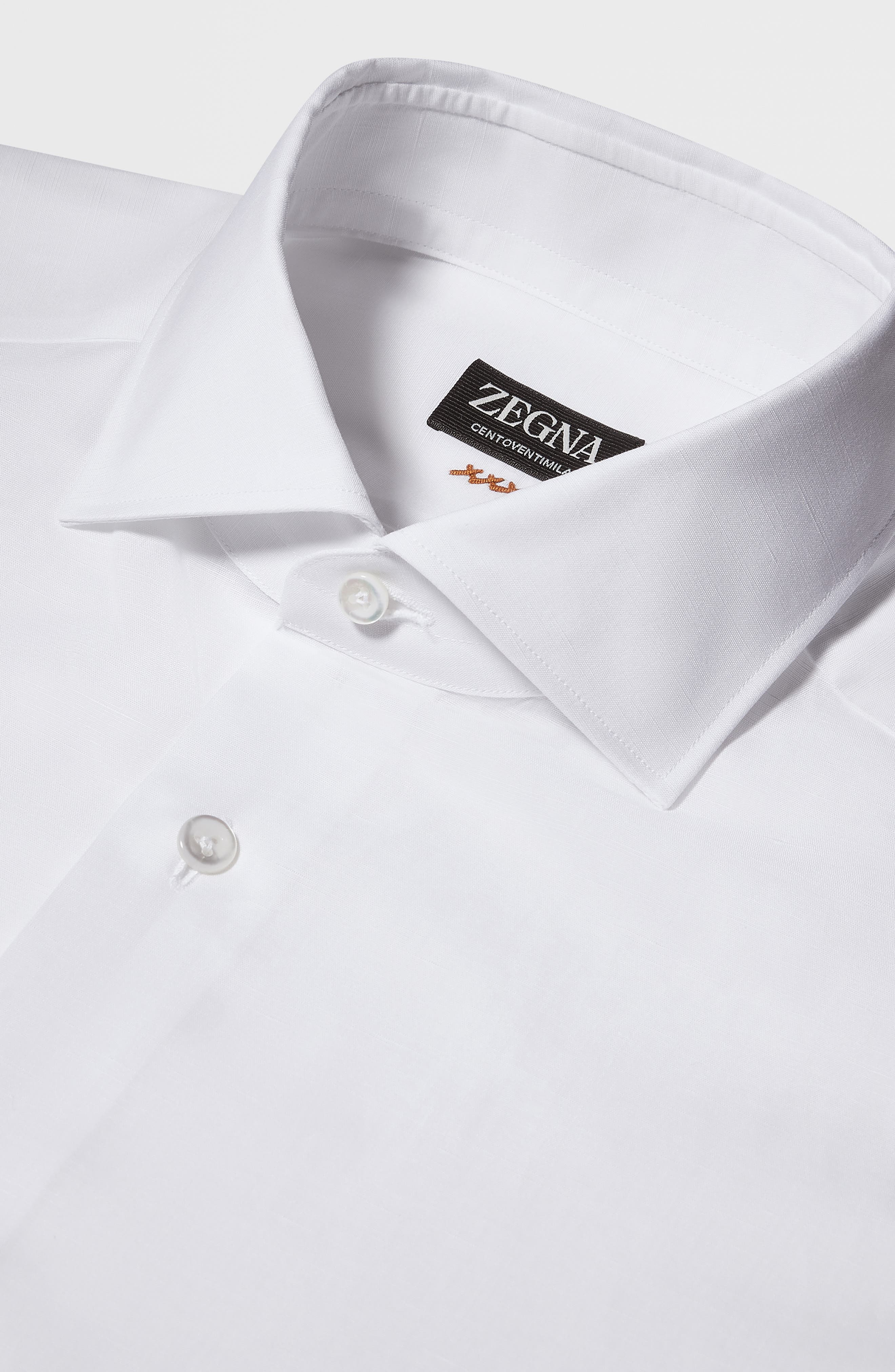 Couture Cotton & Linen Button-Up Shirt - 2