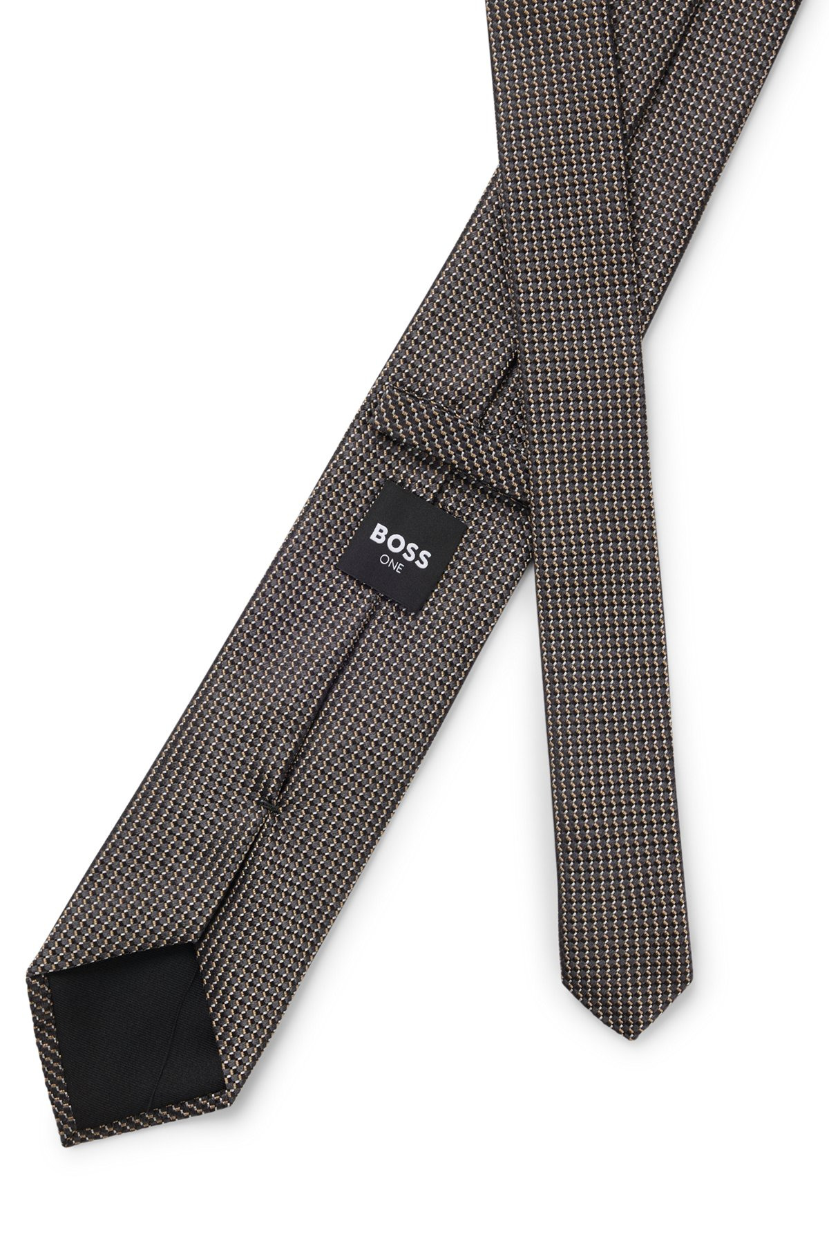 SILK TIE WITH MICRO PATTERN - 5