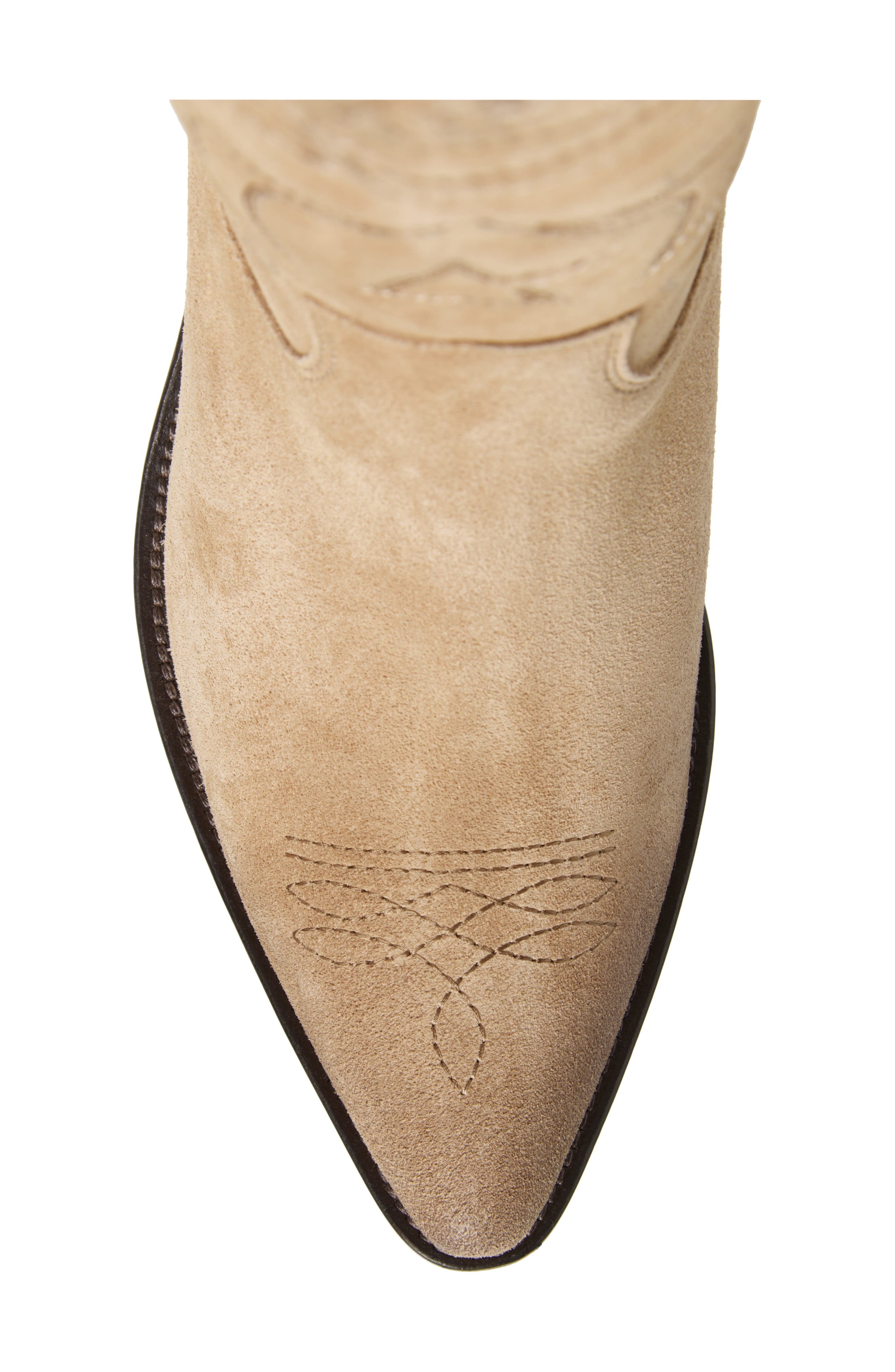 Golden Goose Wish Star Pointed Toe Western Tall Boot in Sand at Nordstrom - 4