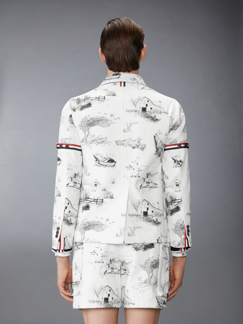 SCENIC TOILE COTTON CANVAS UNCONSTRUCTED SPORTCOAT 3