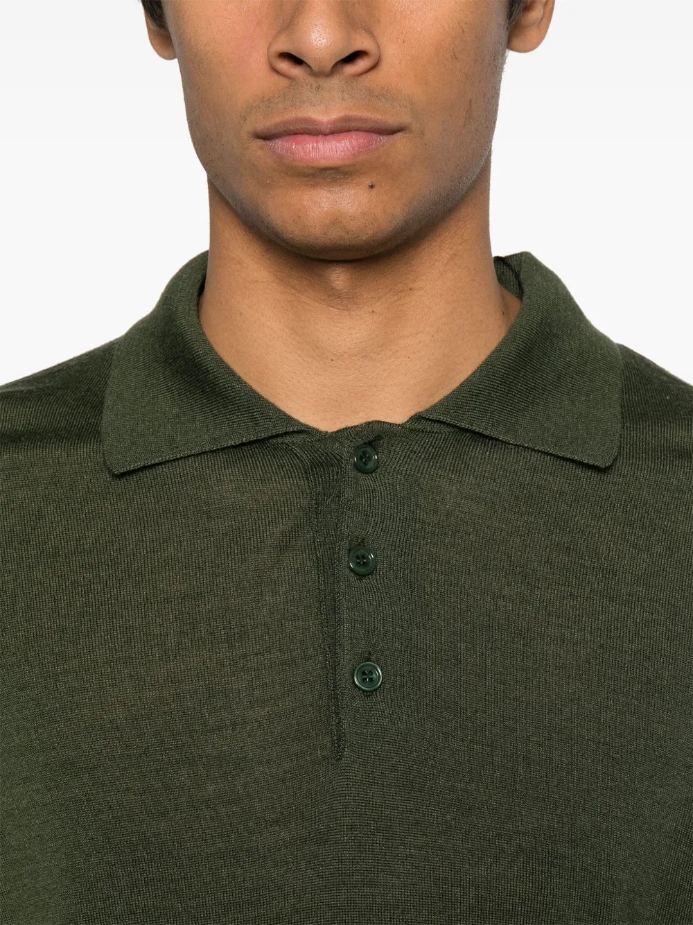 FINE-KNIT POLO SHIRT - 4