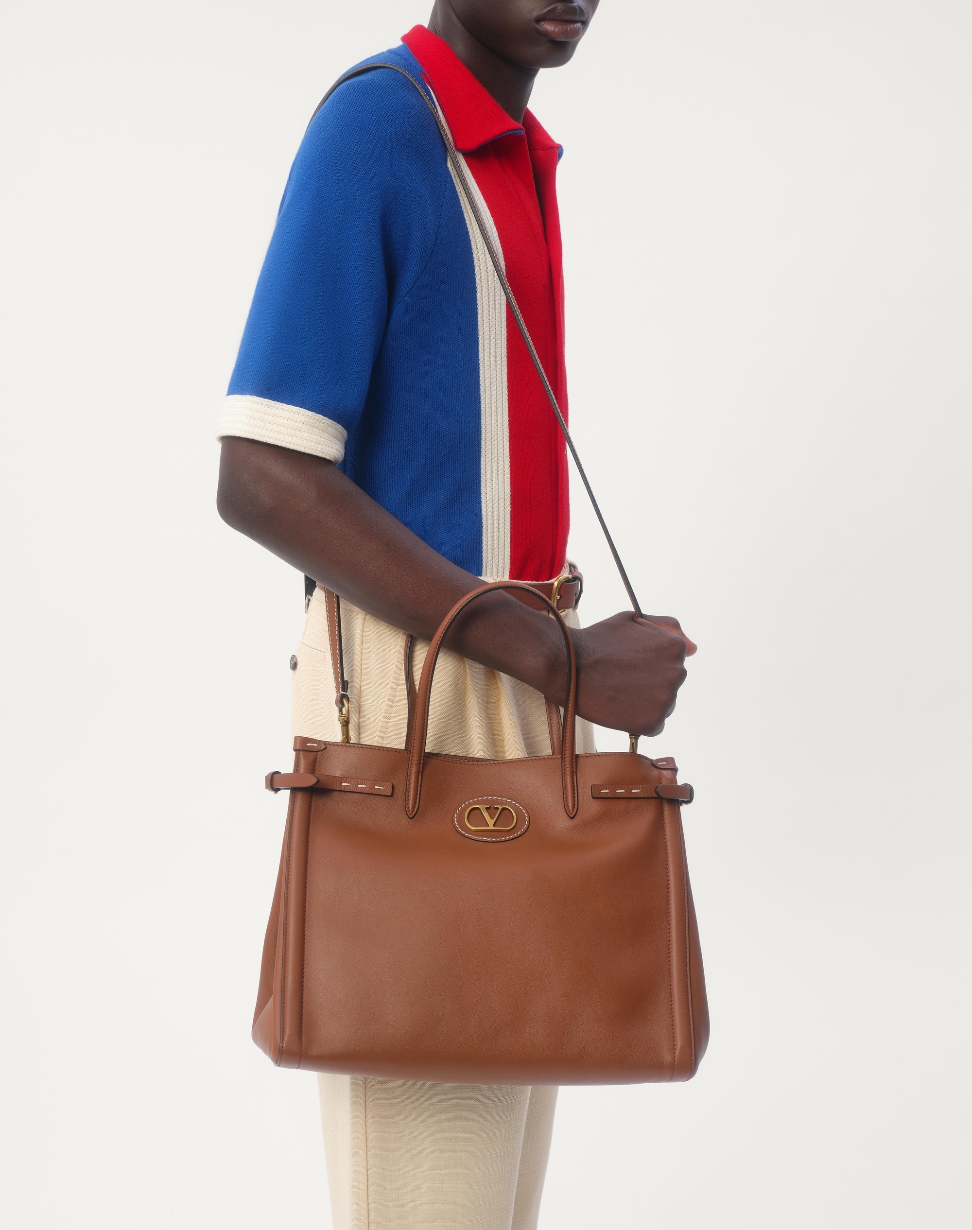 COTTON BOWLING SHIRT WITH CHEZ VALENTINO EMBROIDERY - 3