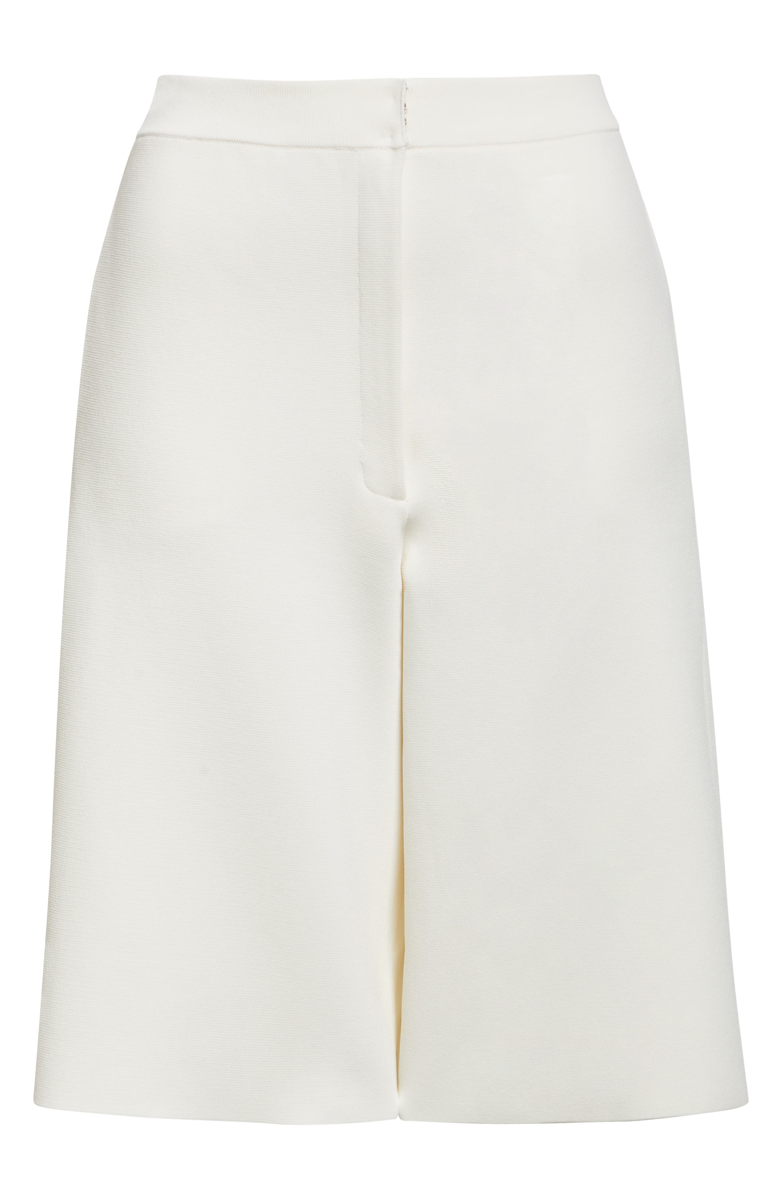TOTEME Knit Shorts in White at Nordstrom - 6