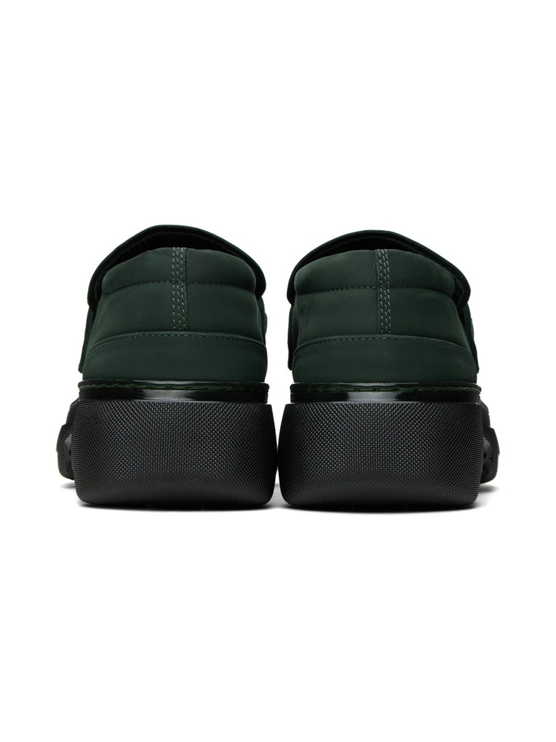 Burberry Green Nubuck Creeper Clamp Loafers outlook