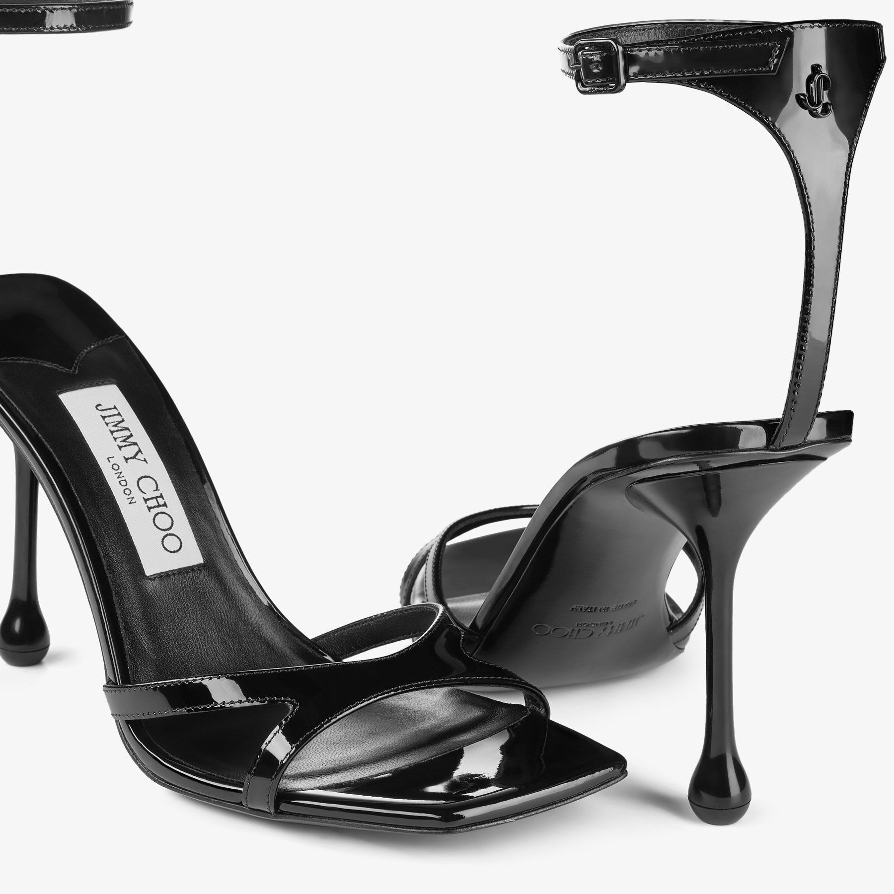 Ixia Sandal 95
Black Patent Leather Sandals - 4