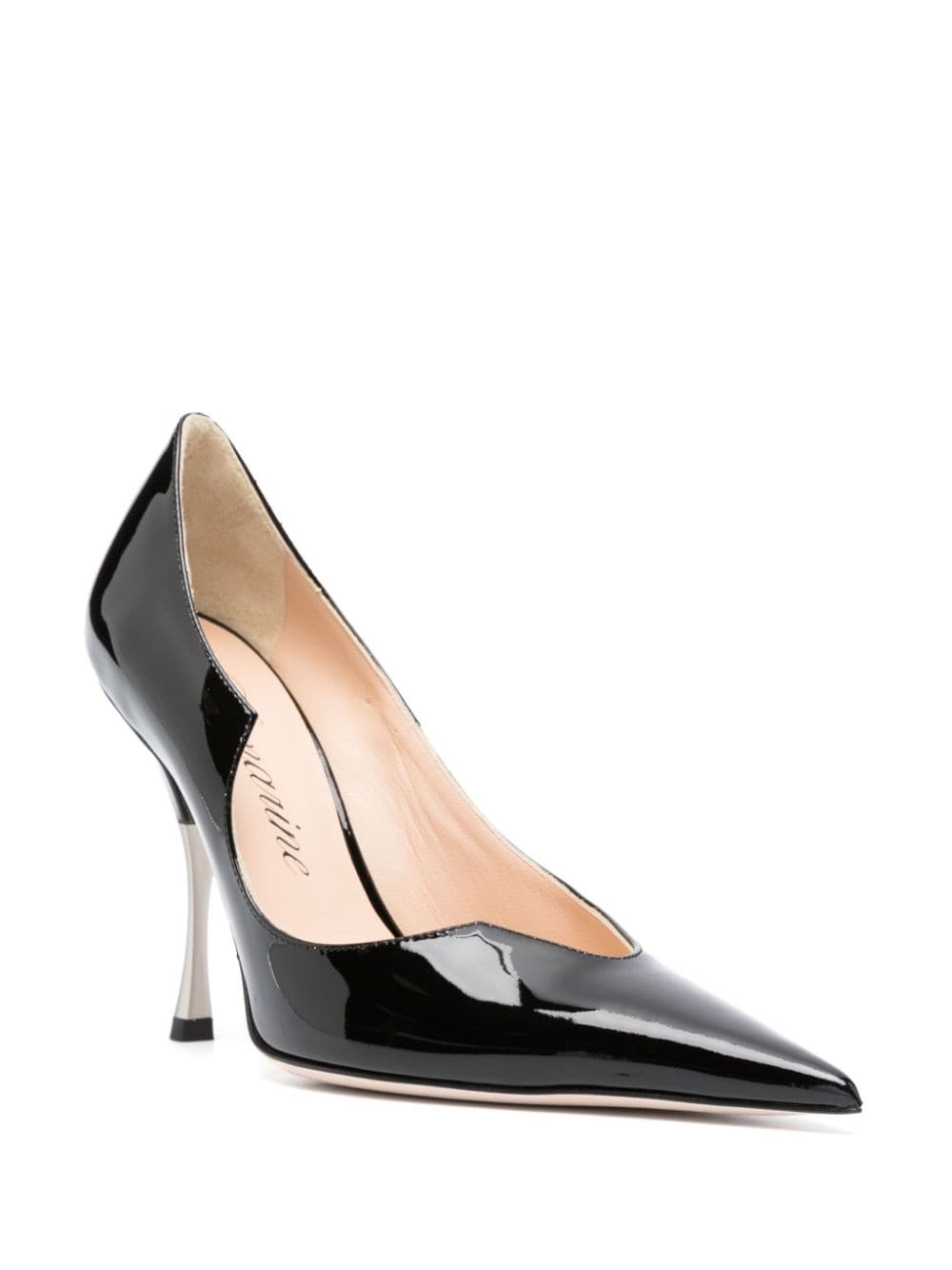 cut-out-detail leather pumps - 2