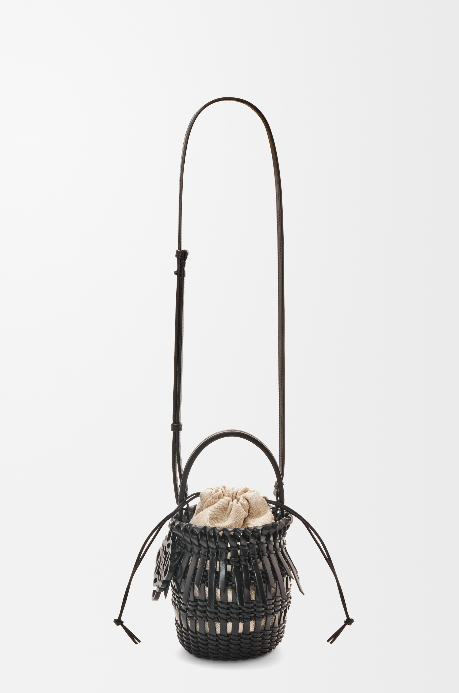 Small Fringe Bucket bag in calfskin - 4