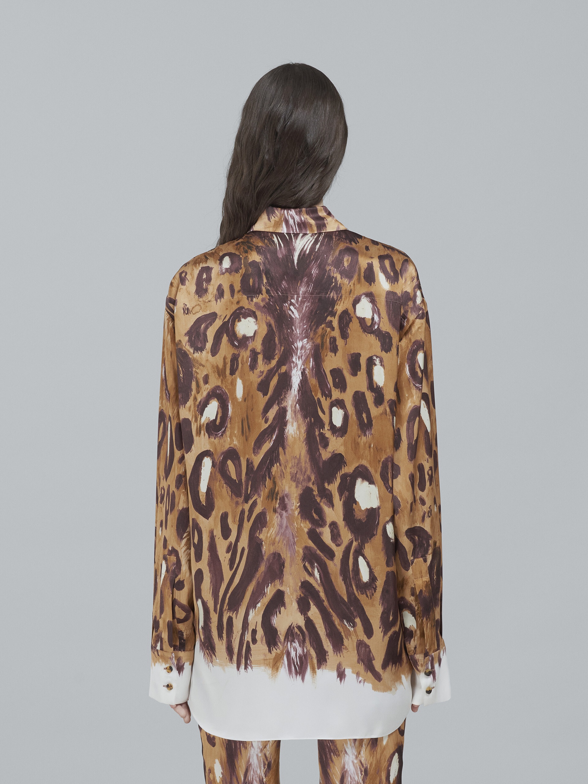 WILD BUNCH PRINT SATIN LONG SHIRT - 3