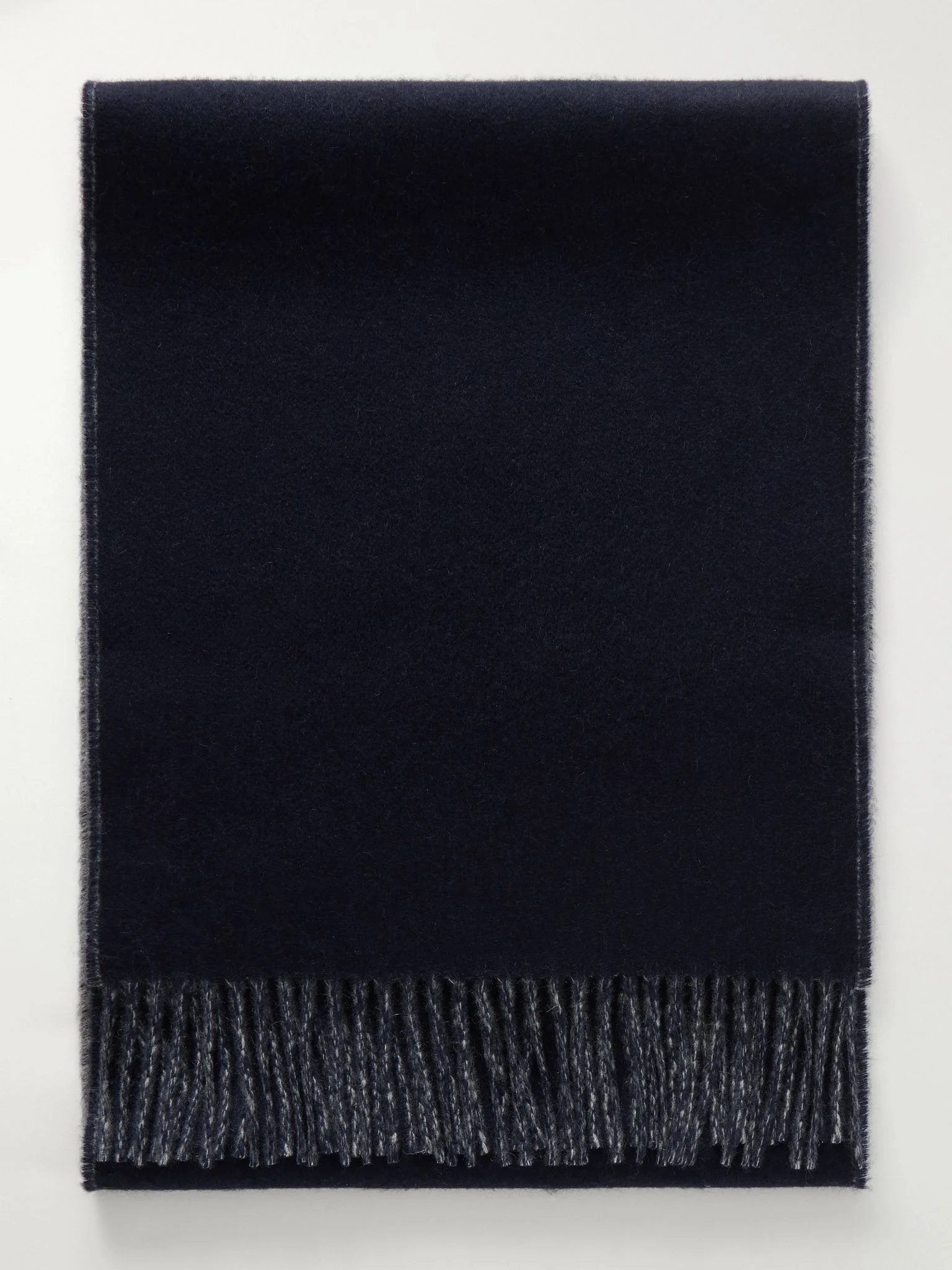 Ulva Reversible Cashmere Scarf Navy - 1