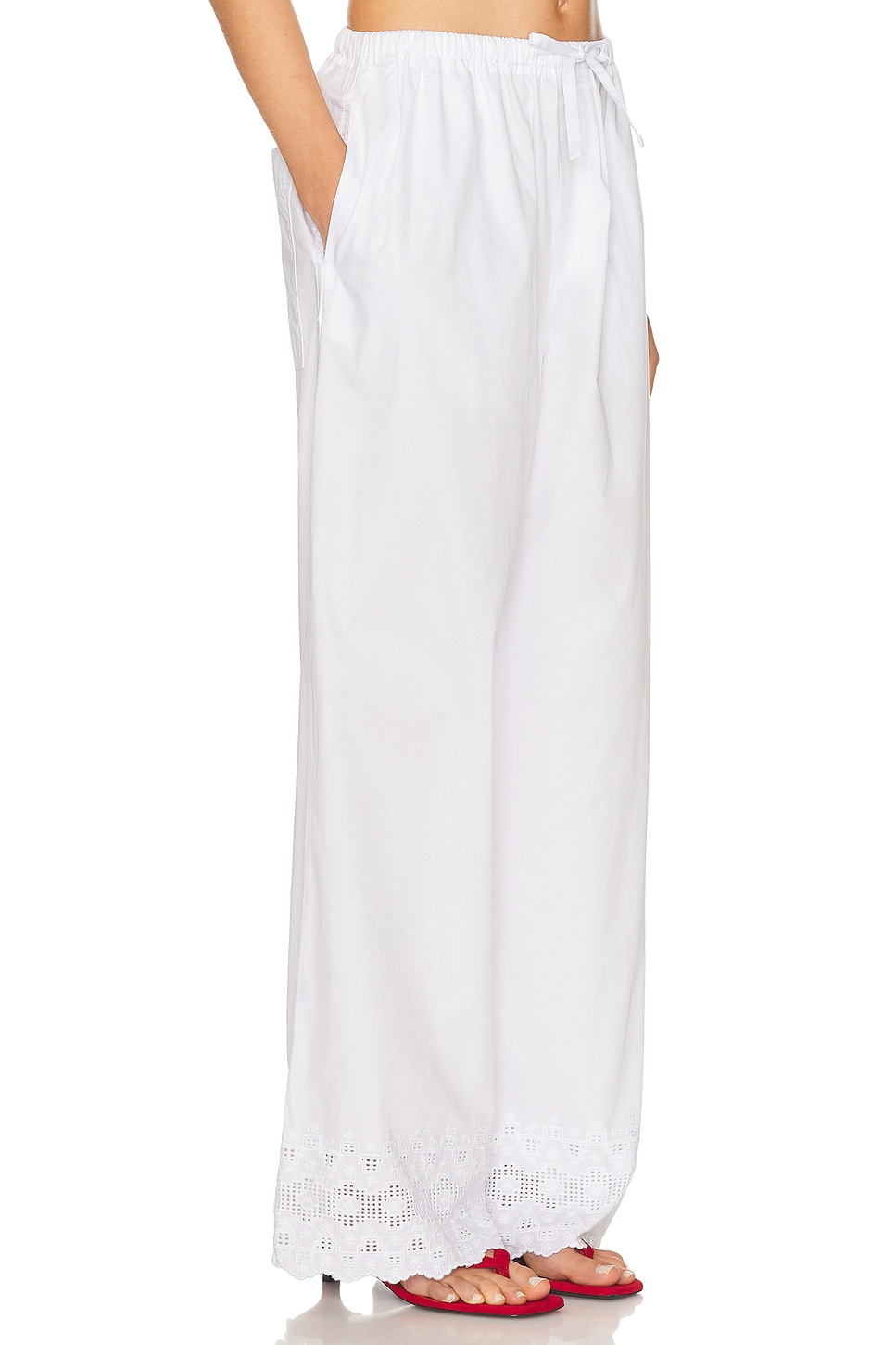 The Summer Pant With Vintage Swiss Embroidery - 2