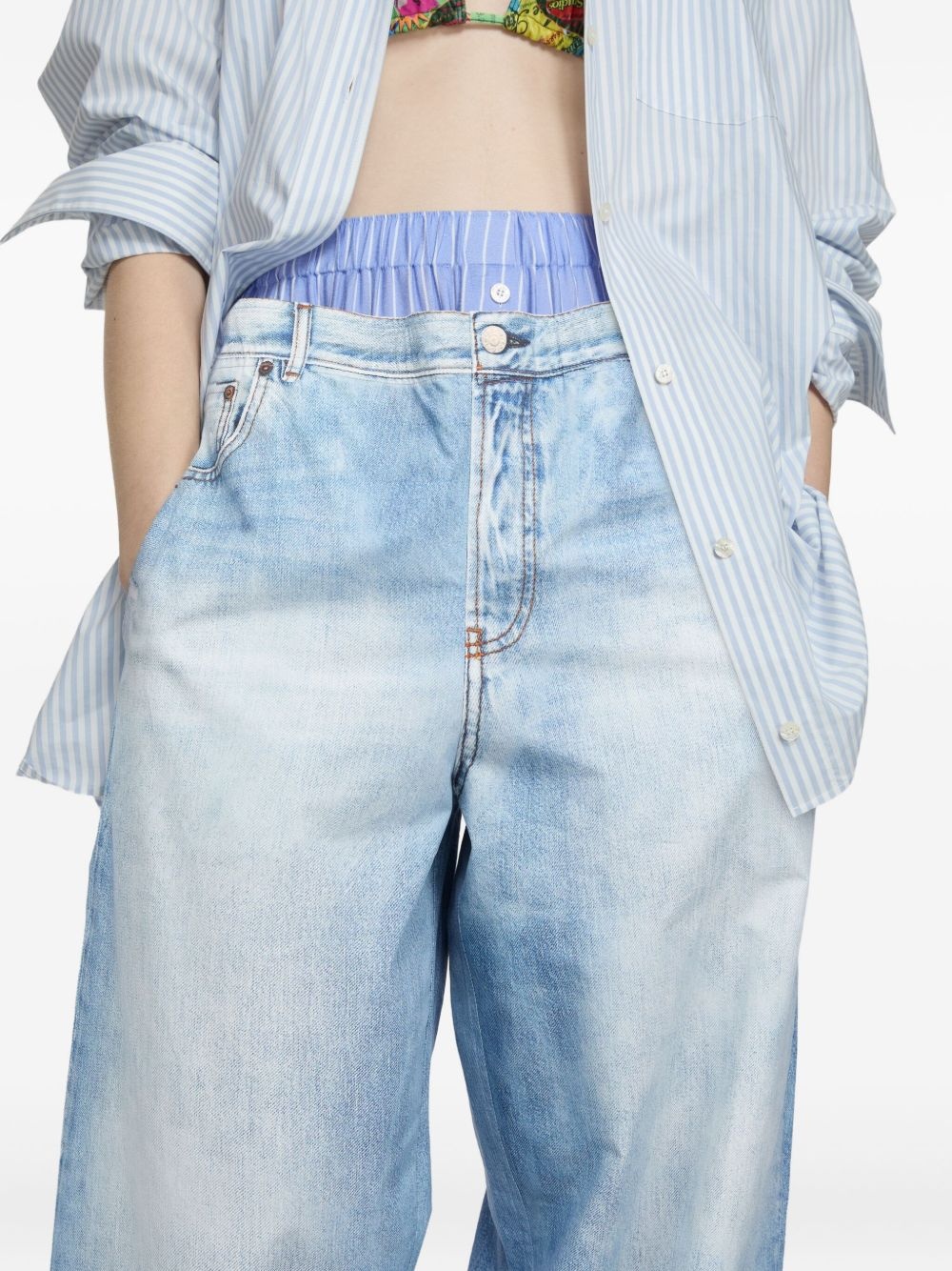 trompe l'oeil trousers - 5
