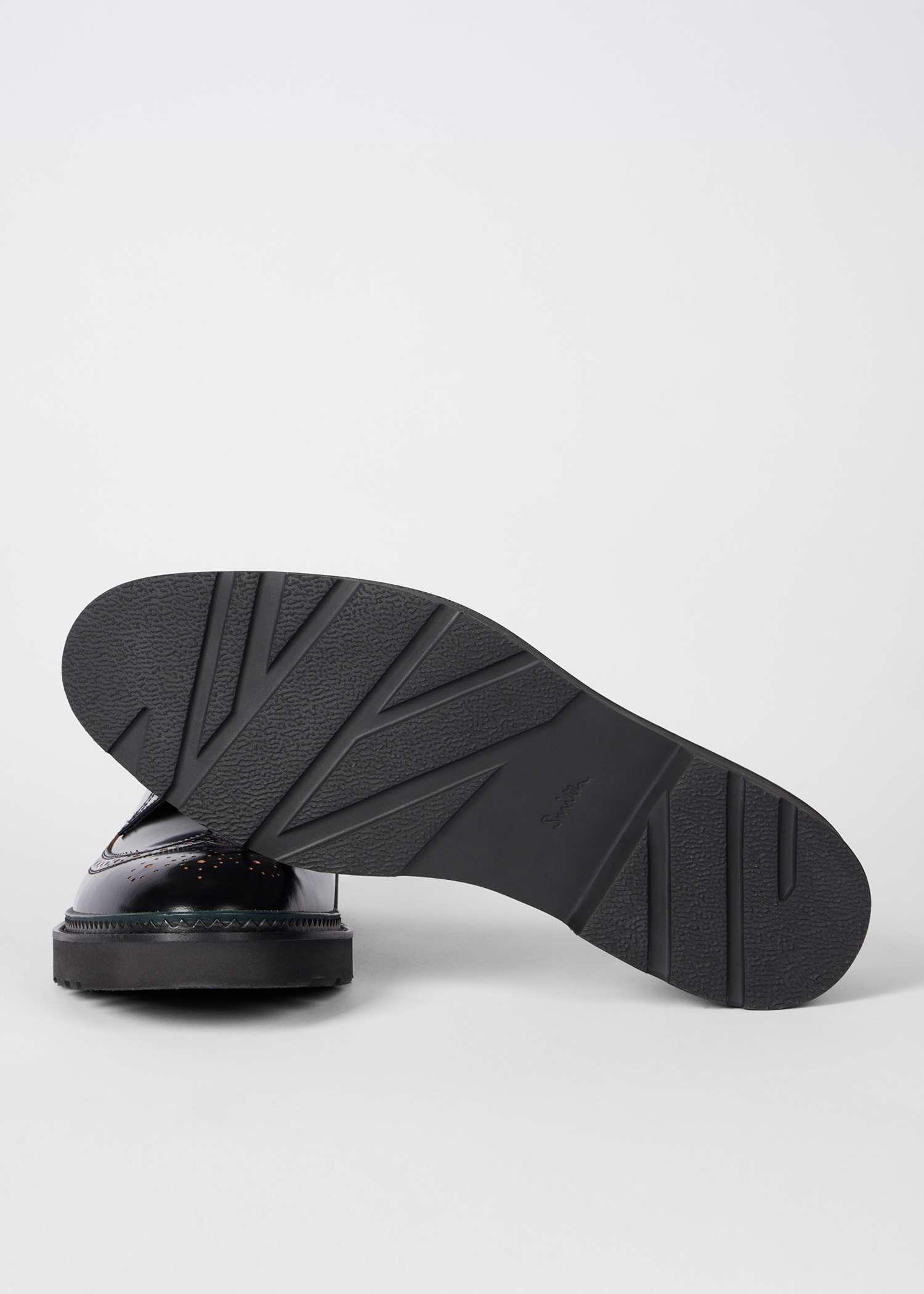 Black Leather 'Count' Brogues - 2