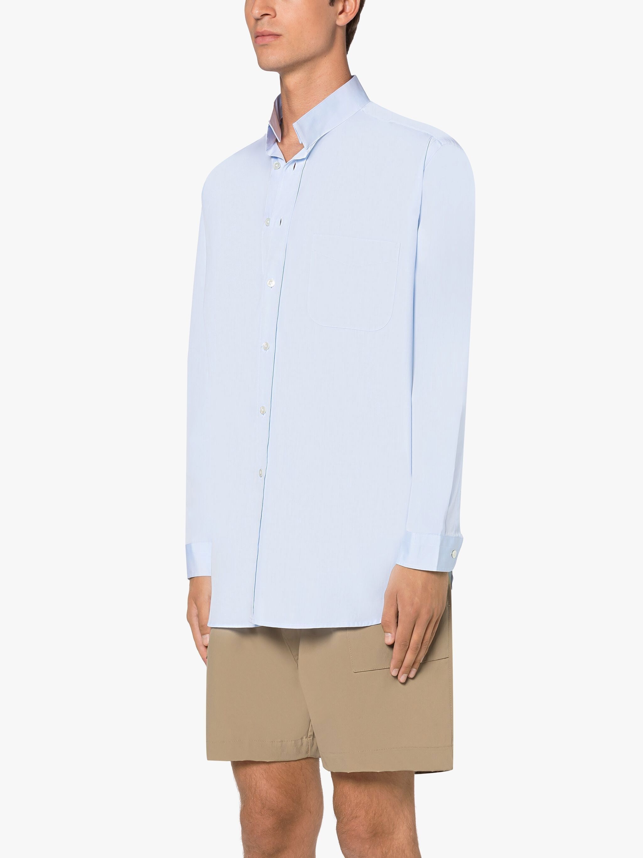 ROMA SKY BLUE BUTTON DOWN SHIRT - 3
