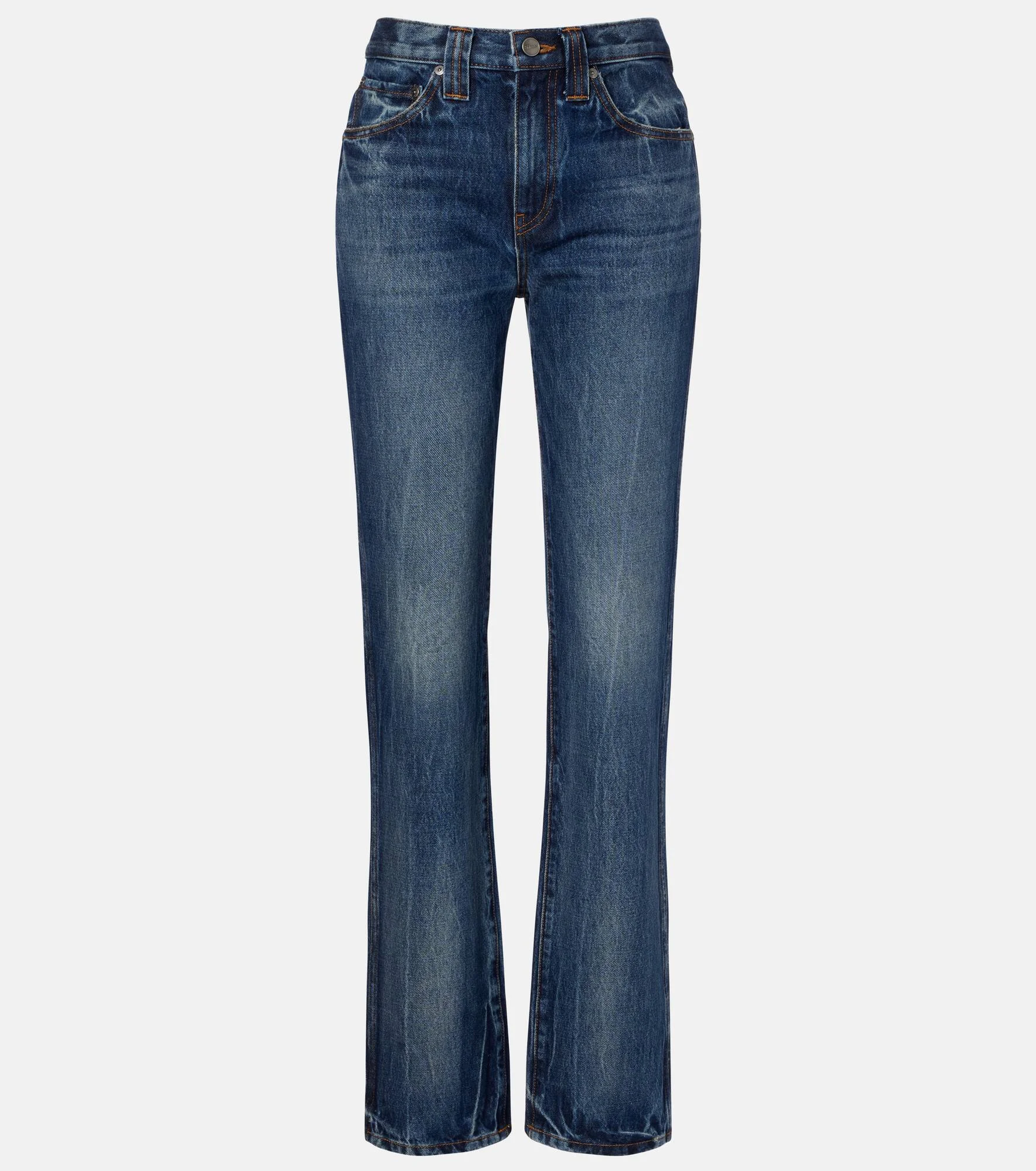 Farley high-rise straight jeans - 1