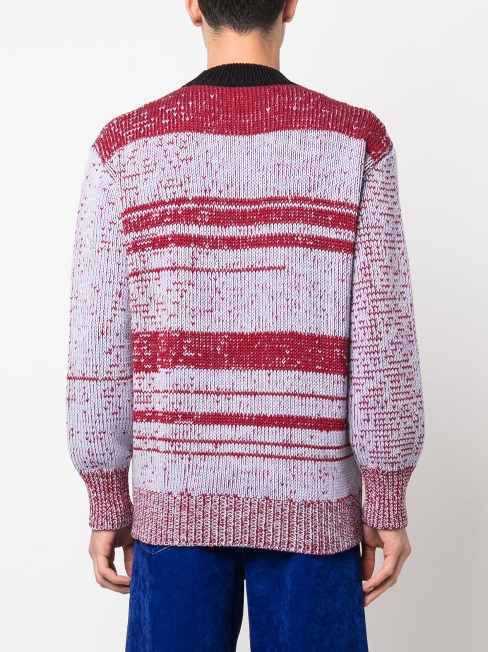 intarsia-knit-logo virgin-wool sweater - 4