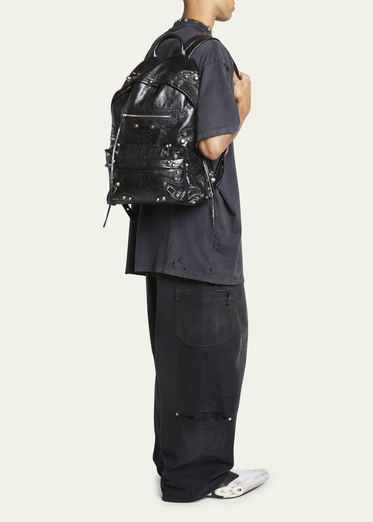 送料込+BALENCIAGA+ Le Cagole Stud ベルト Women's Le Cagole Stud Belt in Black | Balenciaga US