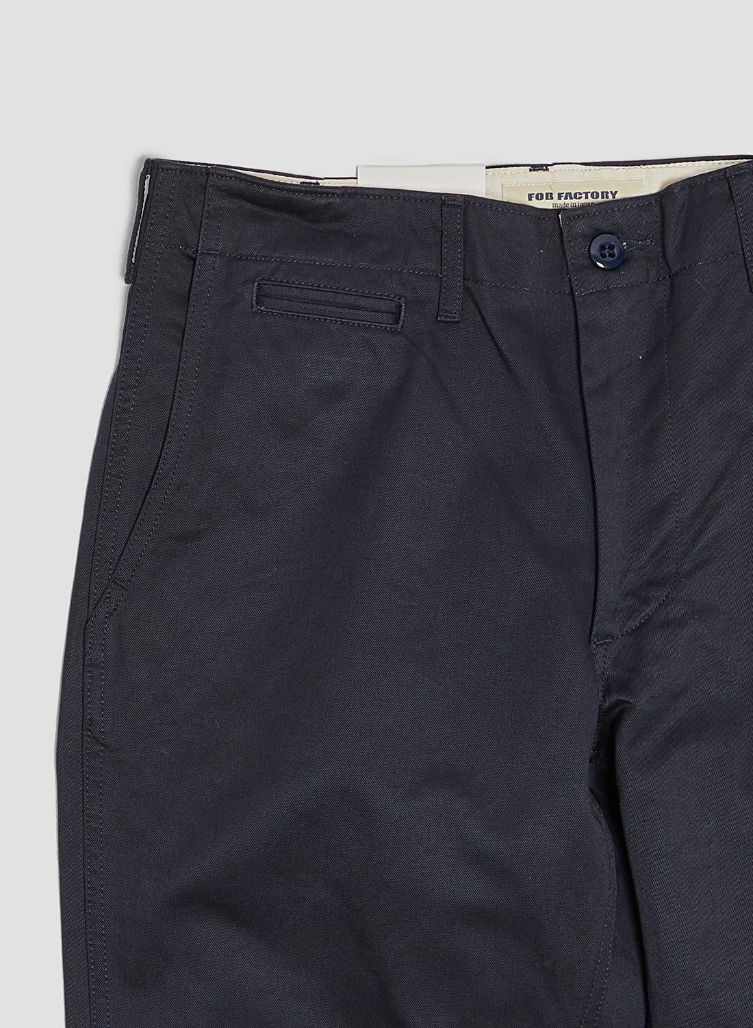 FOB Factory Narrow U.S Trousers Navy - 3