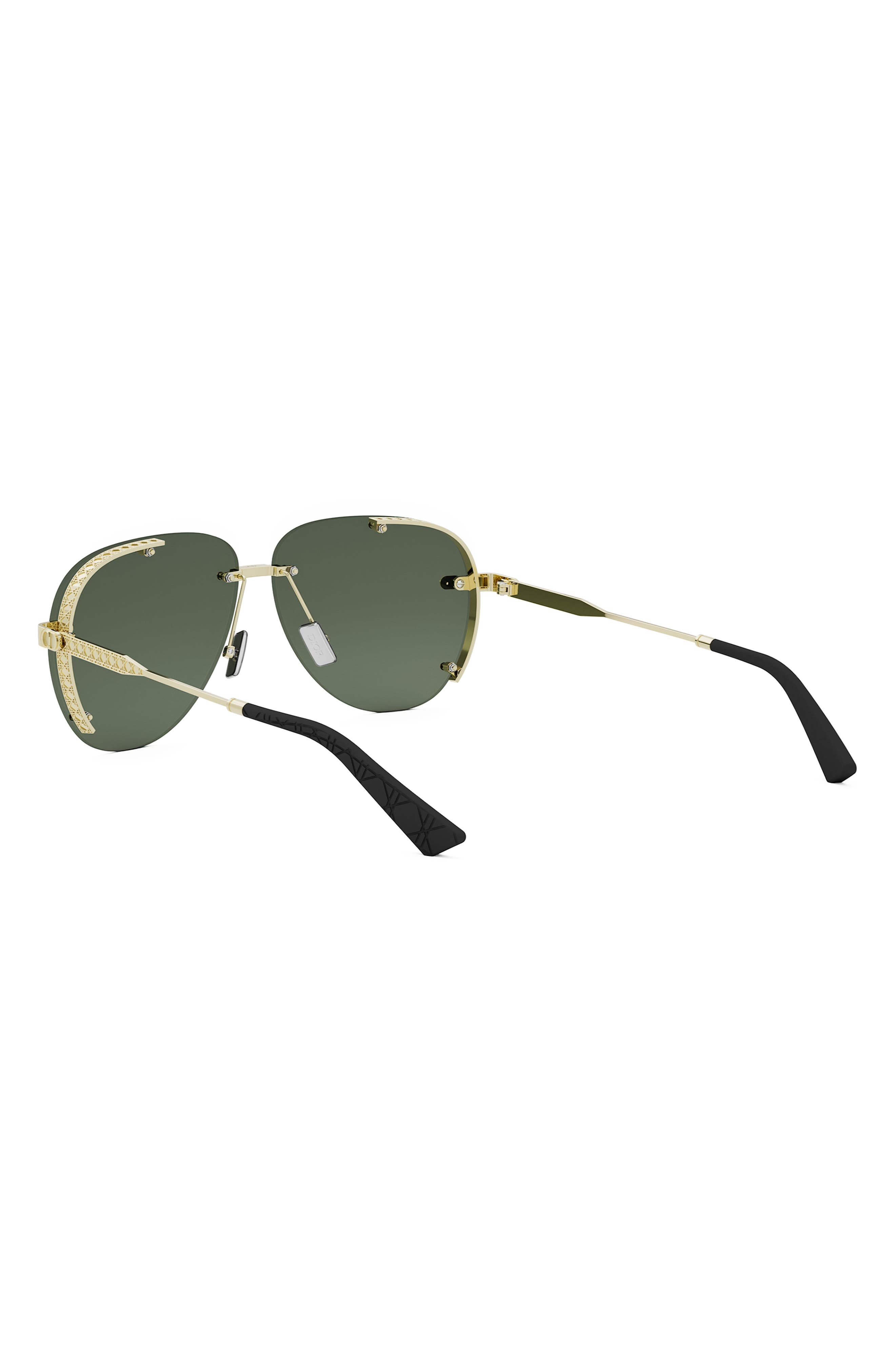 NeoDior A1U 61 Pilot Sunglasses in Shiny Gold/Green at Nordstrom - 7