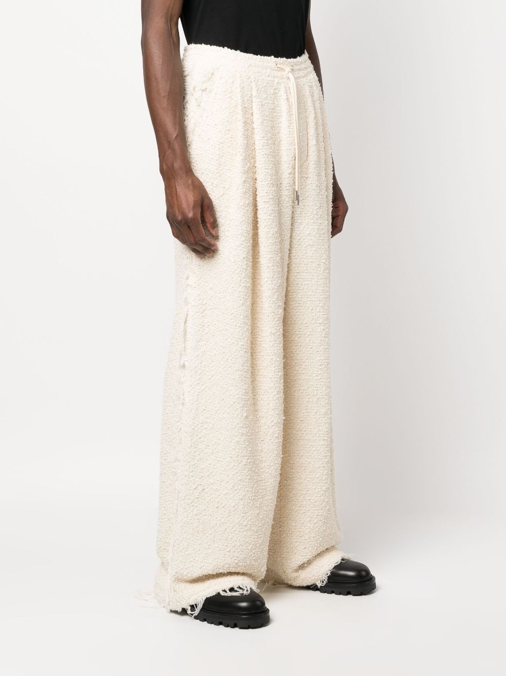 bouclÃ© wide-leg trousers - 4