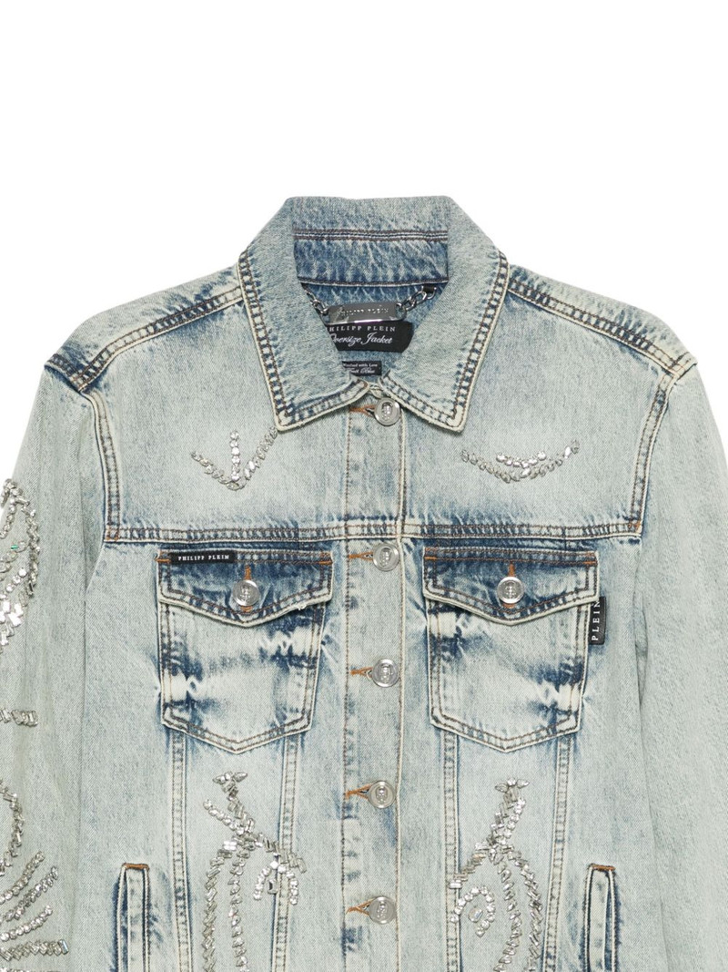 crystal-embellished denim jacket 3