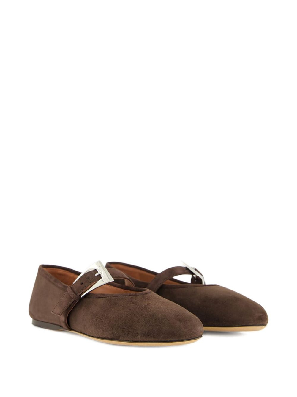 Sveva buckle suede ballet flats - 3