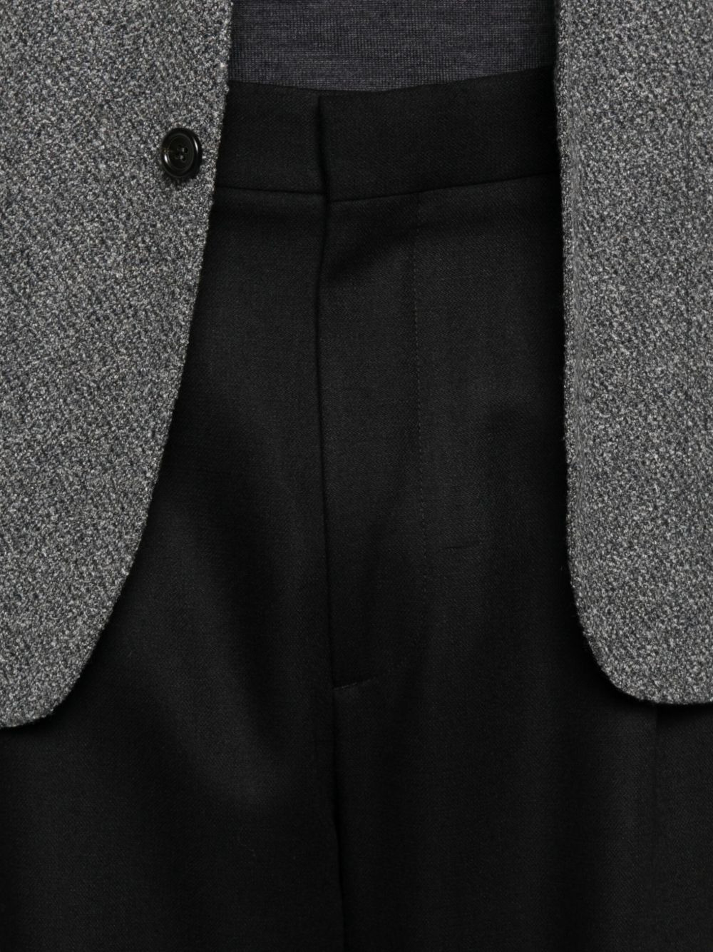 pleated straight-leg trousers - 5