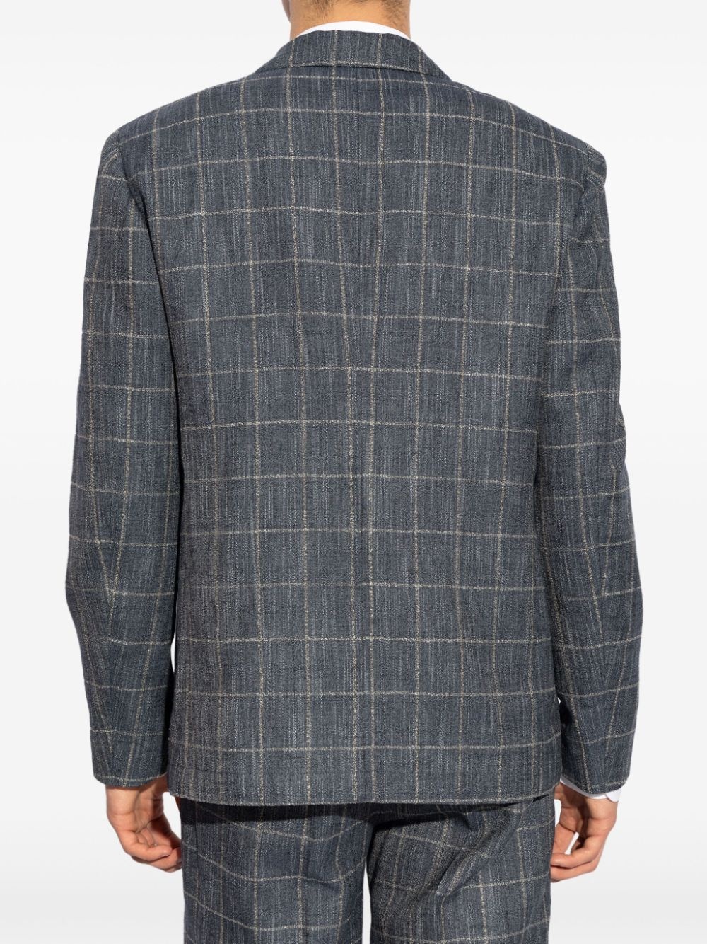 checked blazer - 4