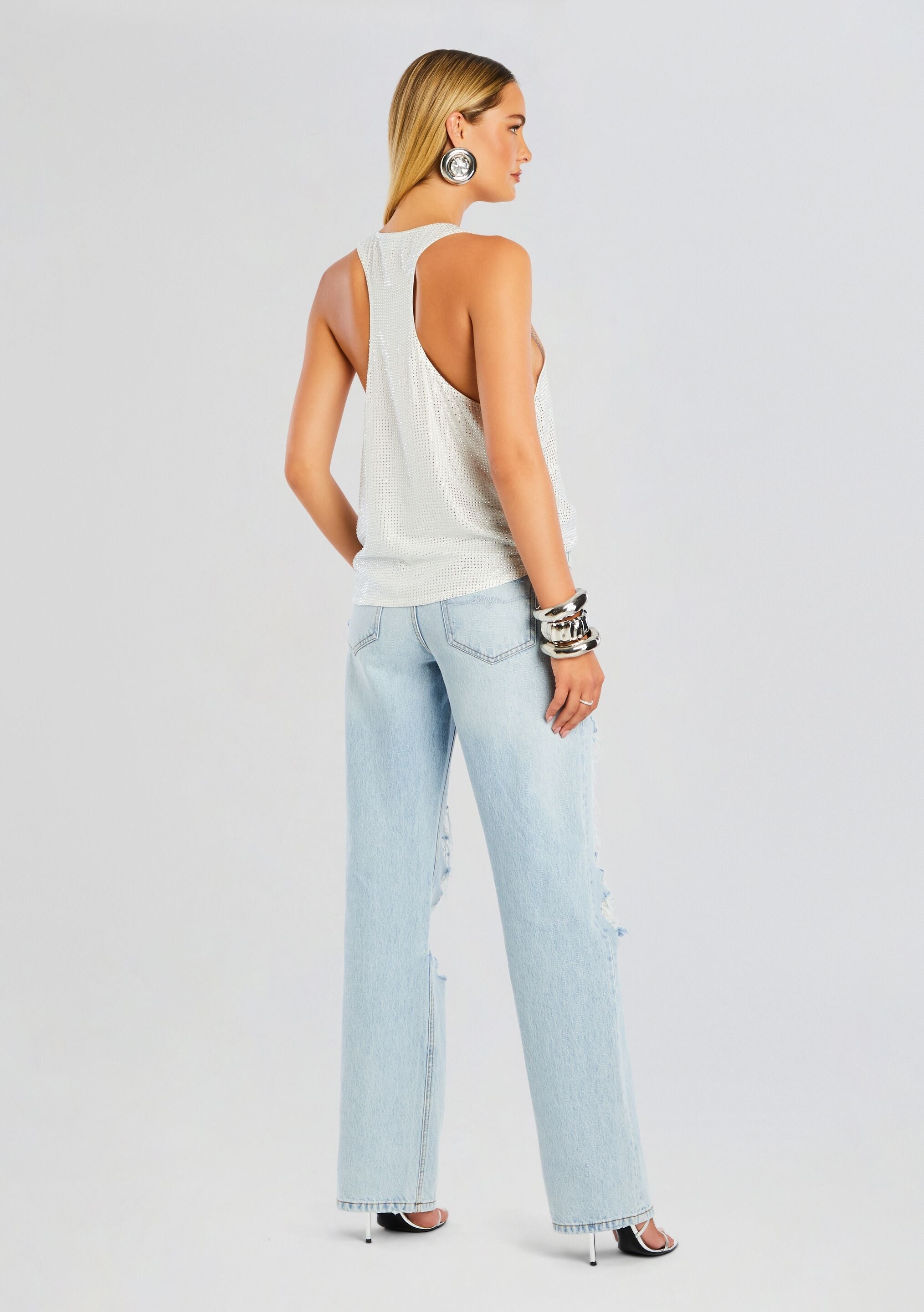 SUNNY MID RISE DISTRESSED BOYFRIEND JEAN - 4